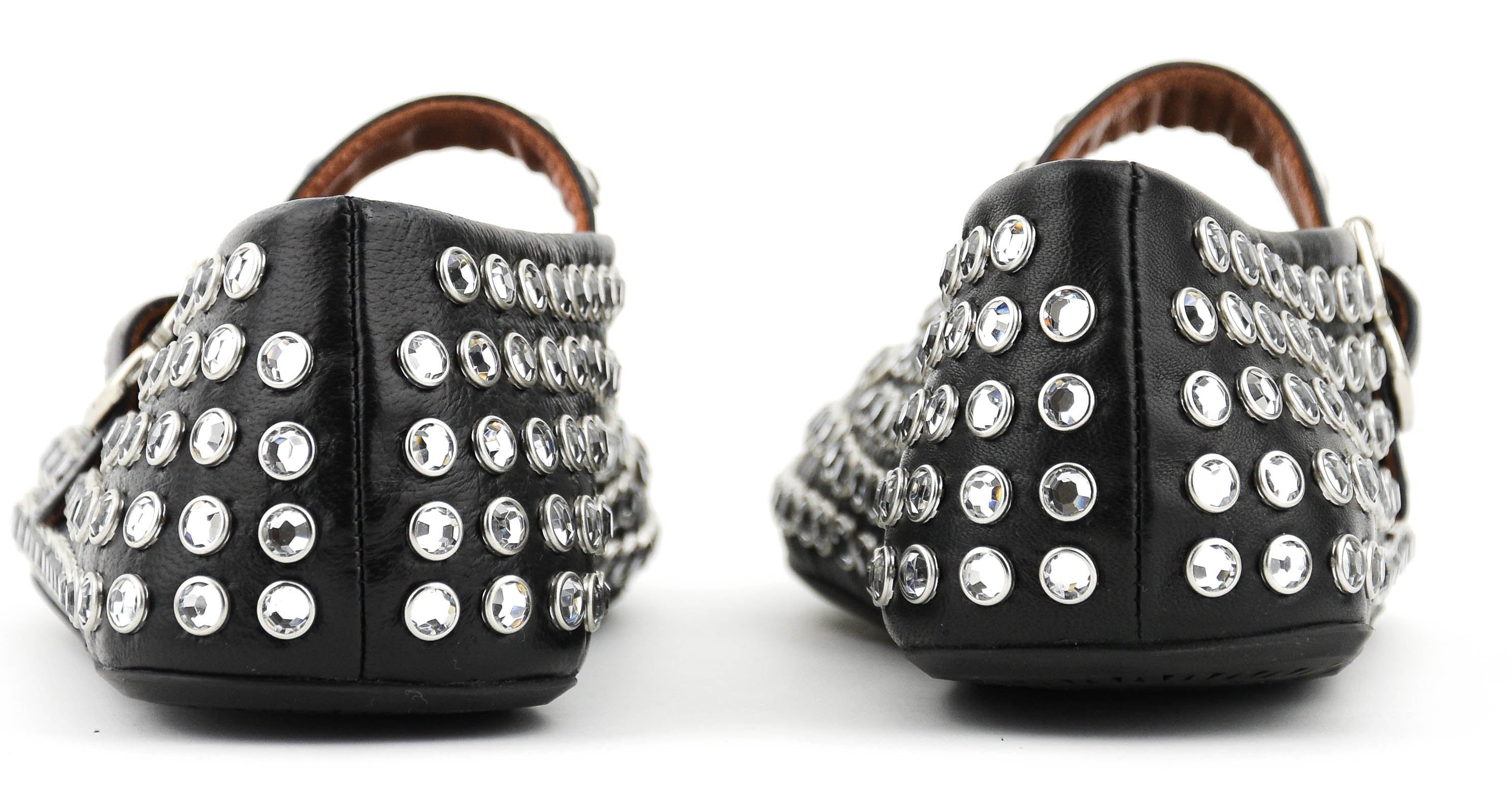 ALAIA STRASS BALLERINA BLACK
