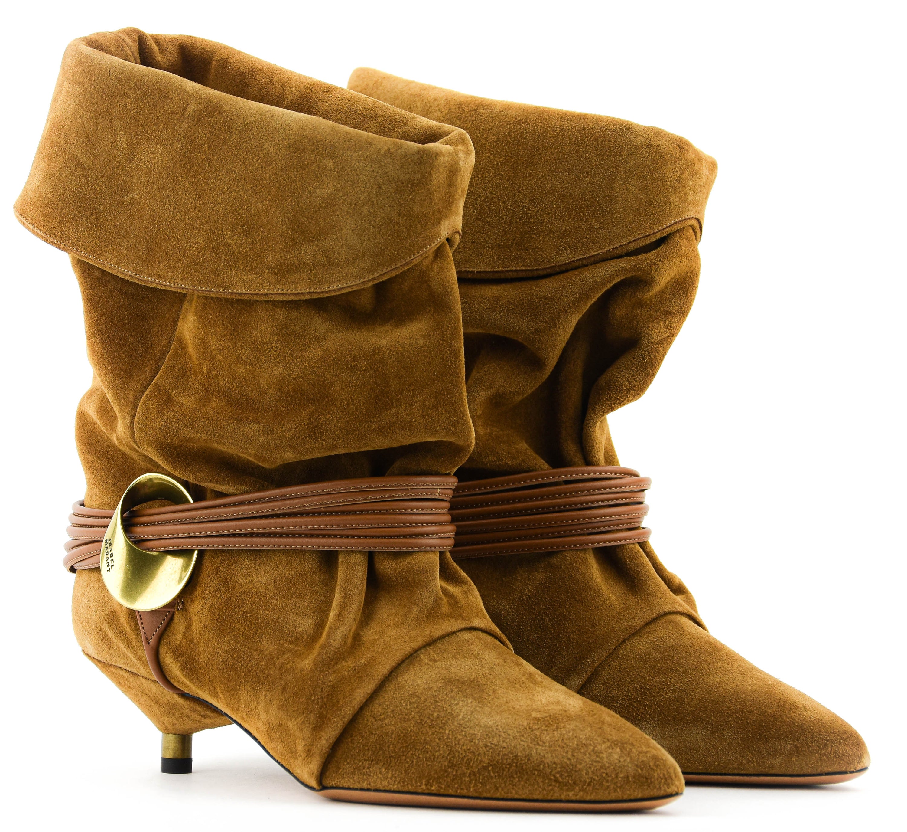 ISABEL MARANT EDRIKA BOOTS COGNAC