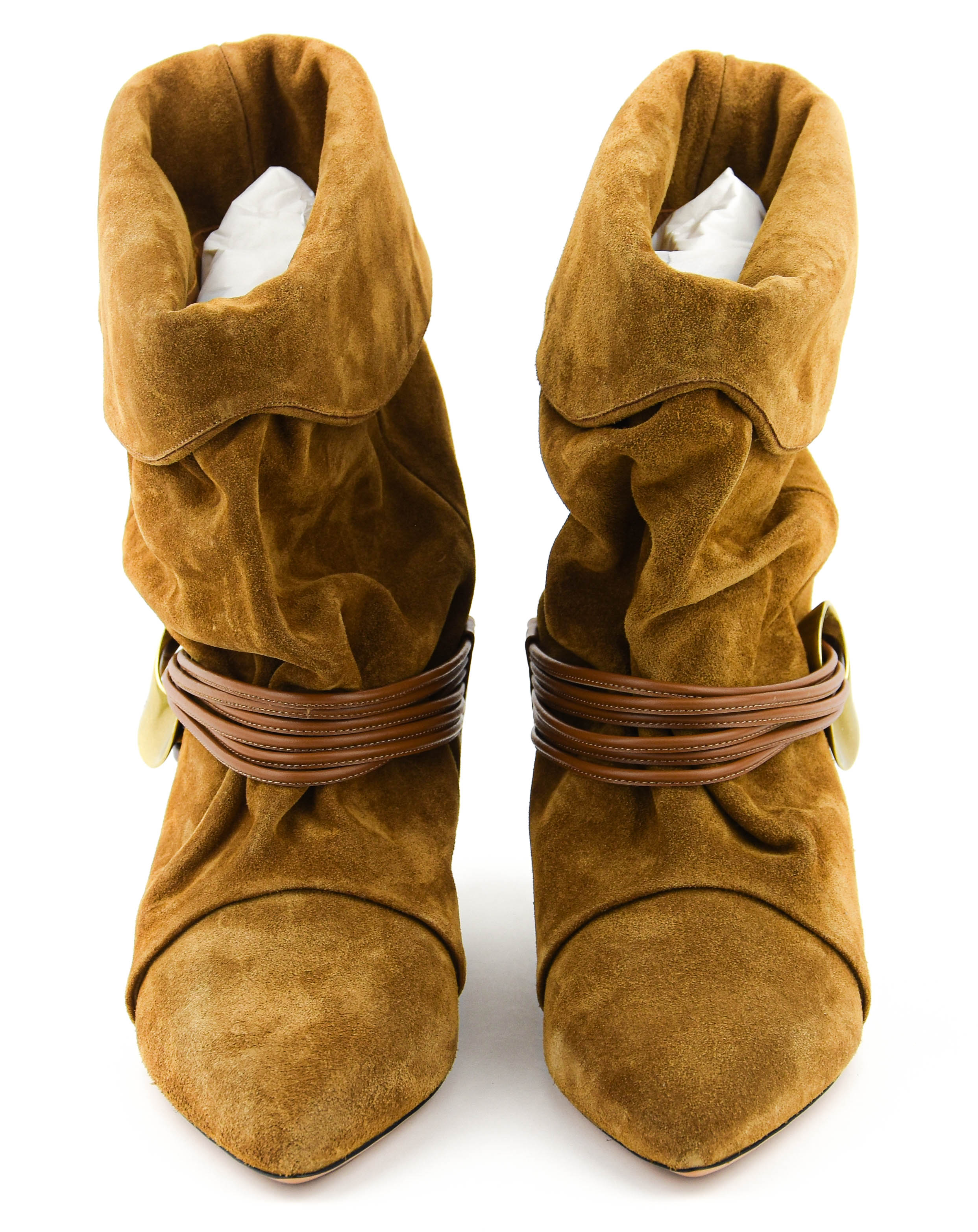 ISABEL MARANT EDRIKA BOOTS COGNAC