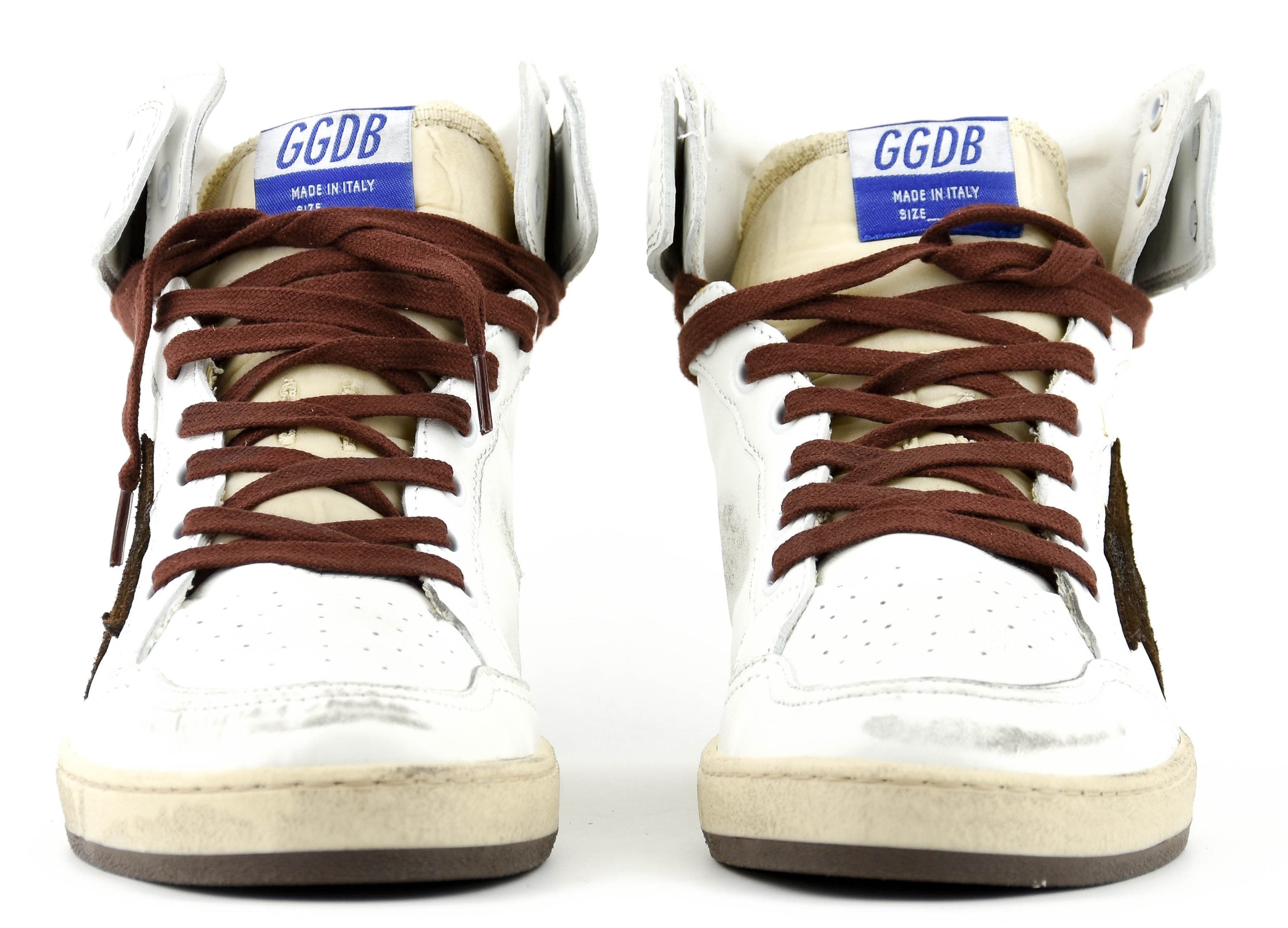 GOLDEN GOOSE SKY STAR WHITE BROWN
