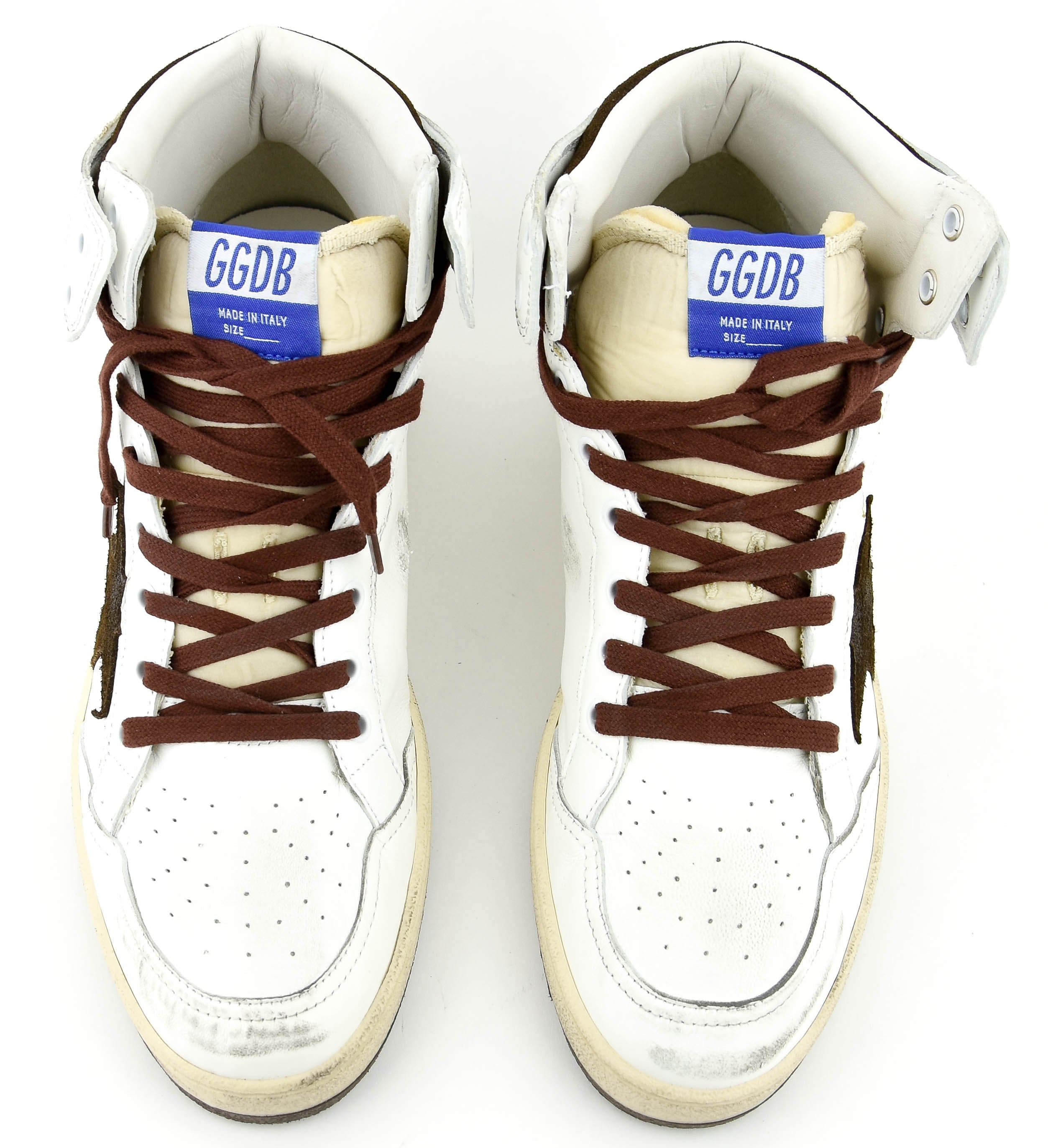 GOLDEN GOOSE SKY STAR WHITE BROWN