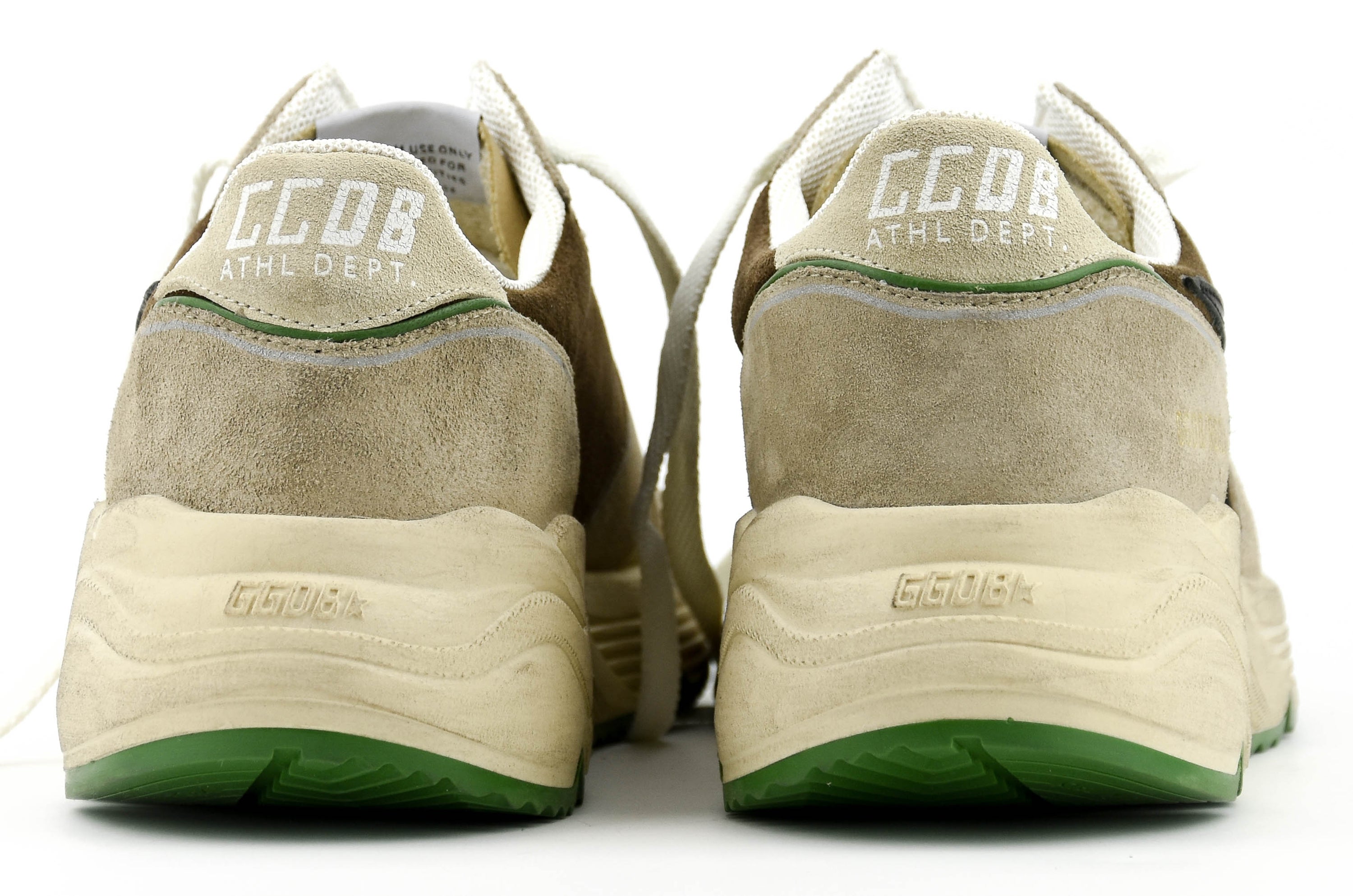 GOLDEN GOOSE RUNNING SOLE BROWN BEIGE