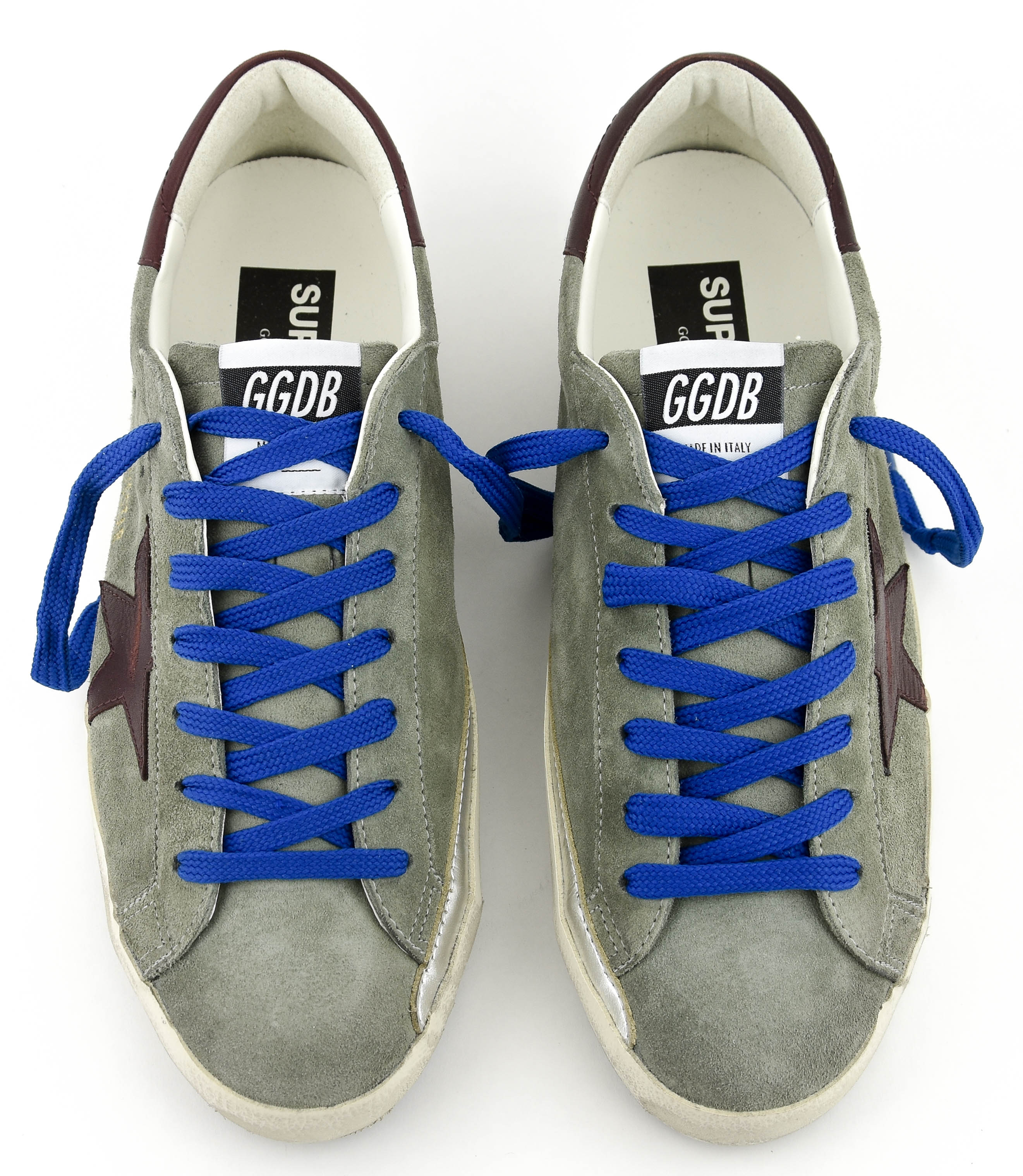 GOLDEN GOOSE SUPERSTAR GREEN BURGUNDY
