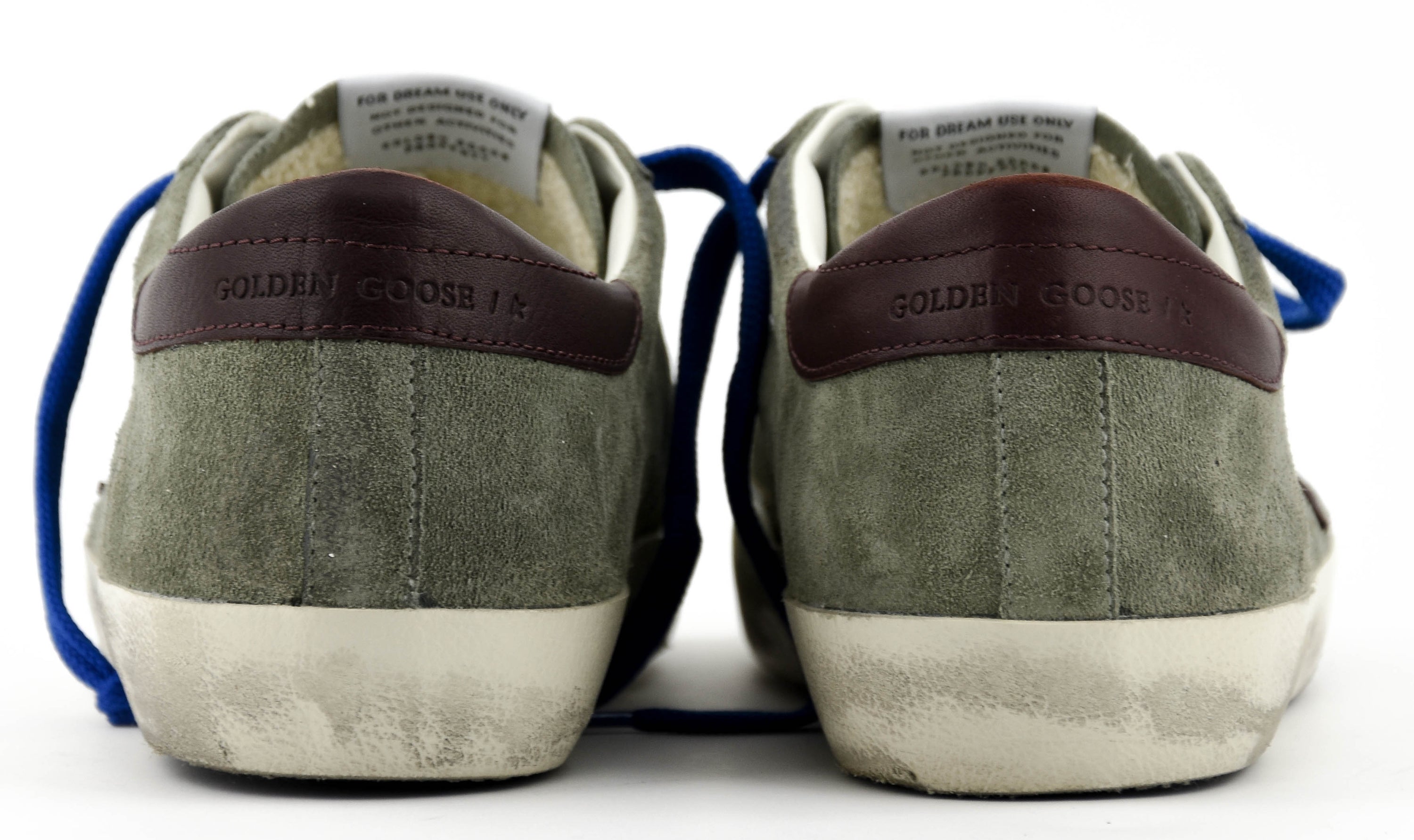 GOLDEN GOOSE SUPERSTAR GREEN BURGUNDY