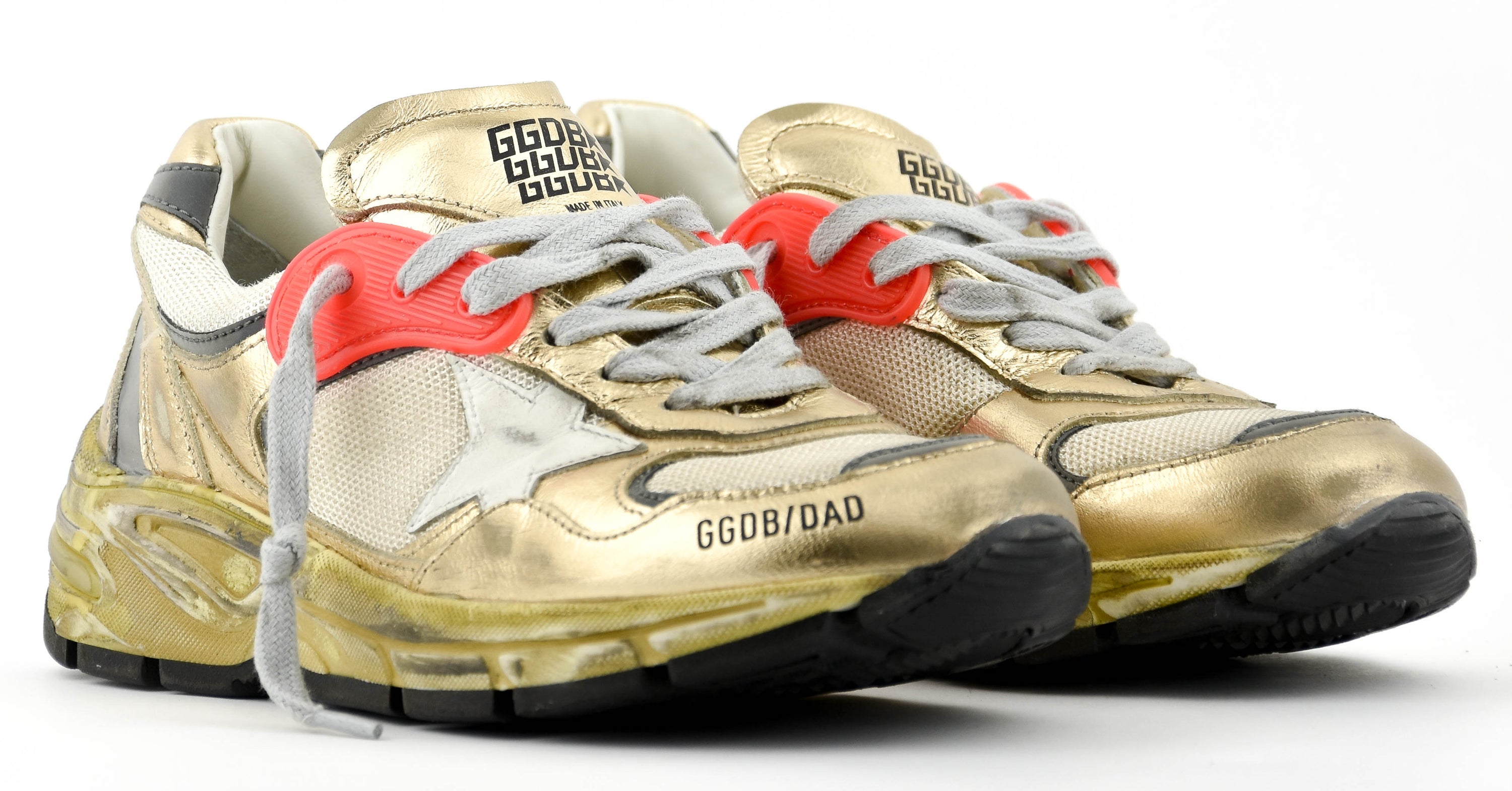 GOLDEN GOOSE RUNNING DAD GOLD CREAM