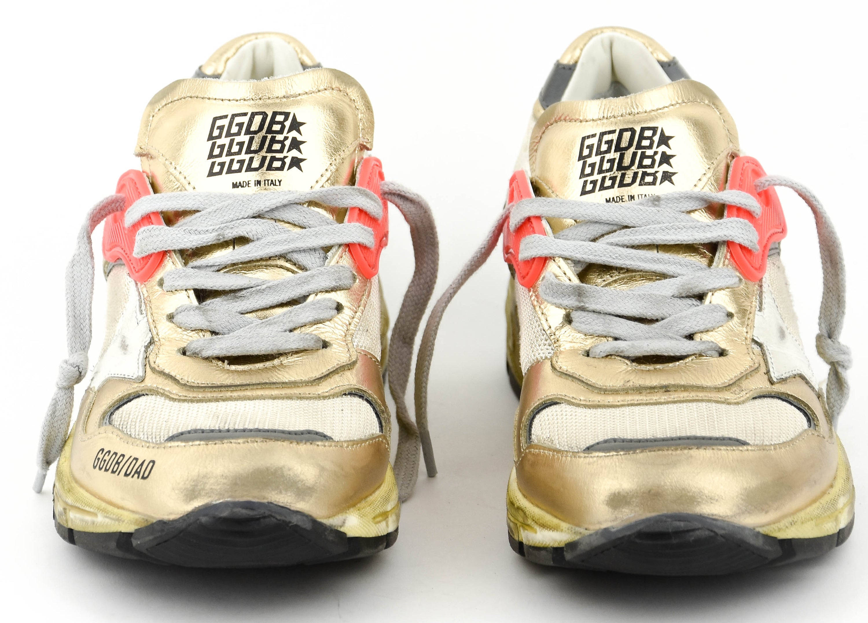 GOLDEN GOOSE RUNNING DAD GOLD CREAM
