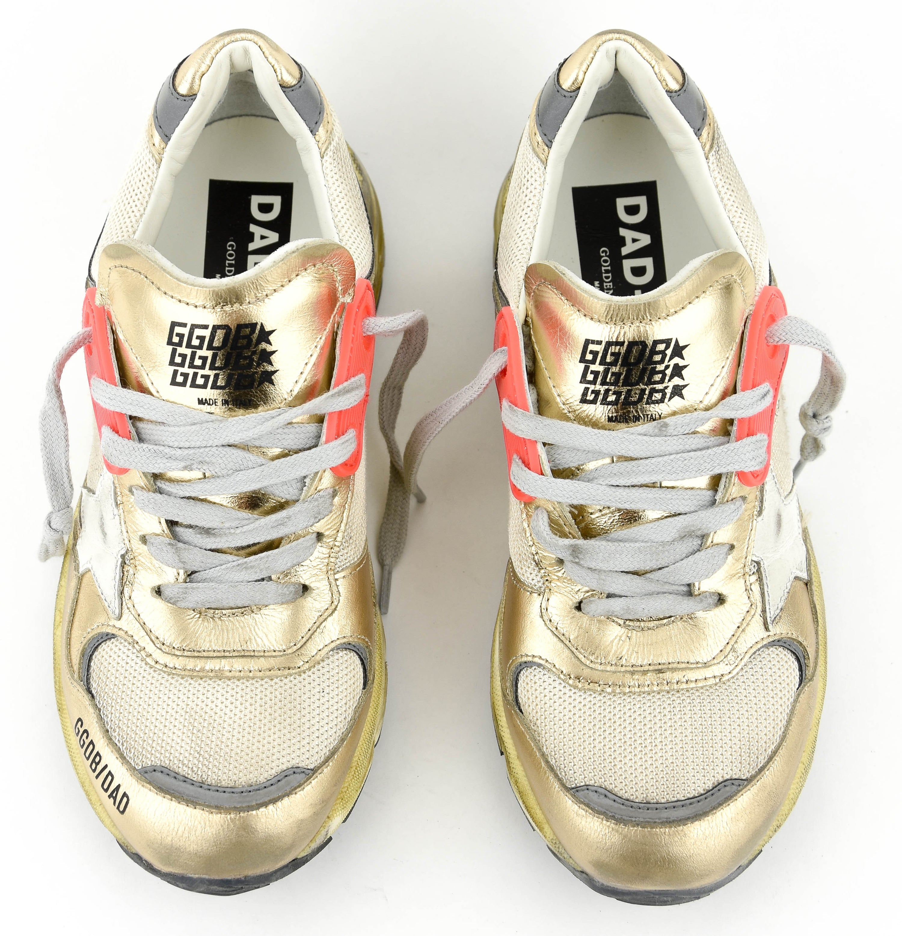 GOLDEN GOOSE RUNNING DAD GOLD CREAM