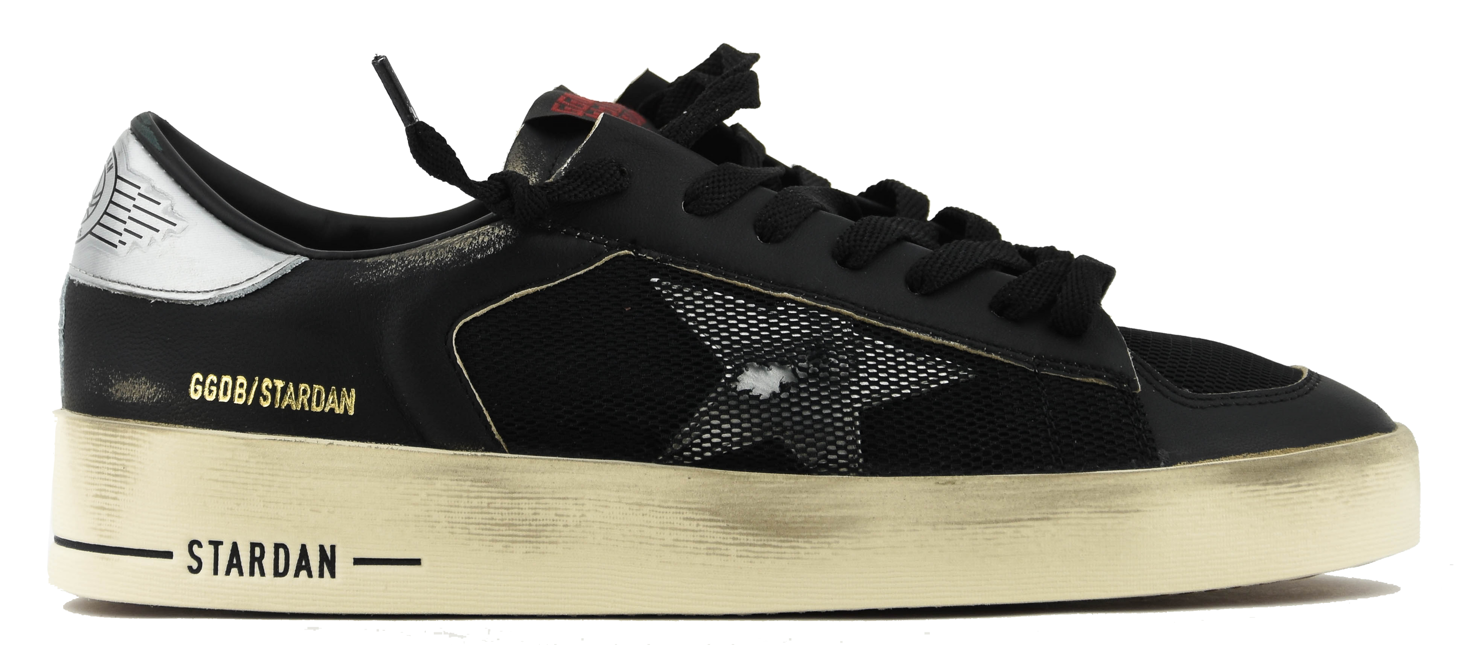 GOLDEN GOOSE STARDAN UNDER NET STAR BLACK