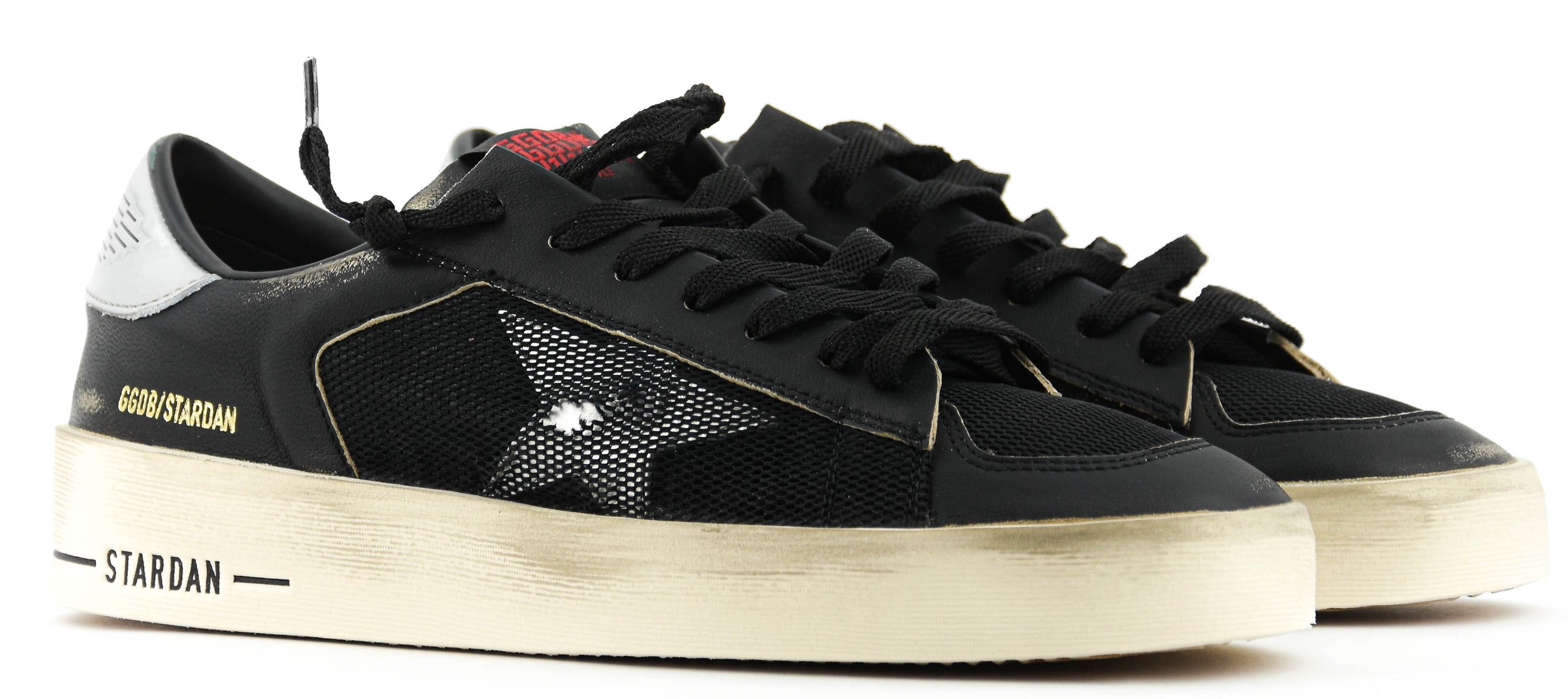 GOLDEN GOOSE STARDAN UNDER NET STAR BLACK