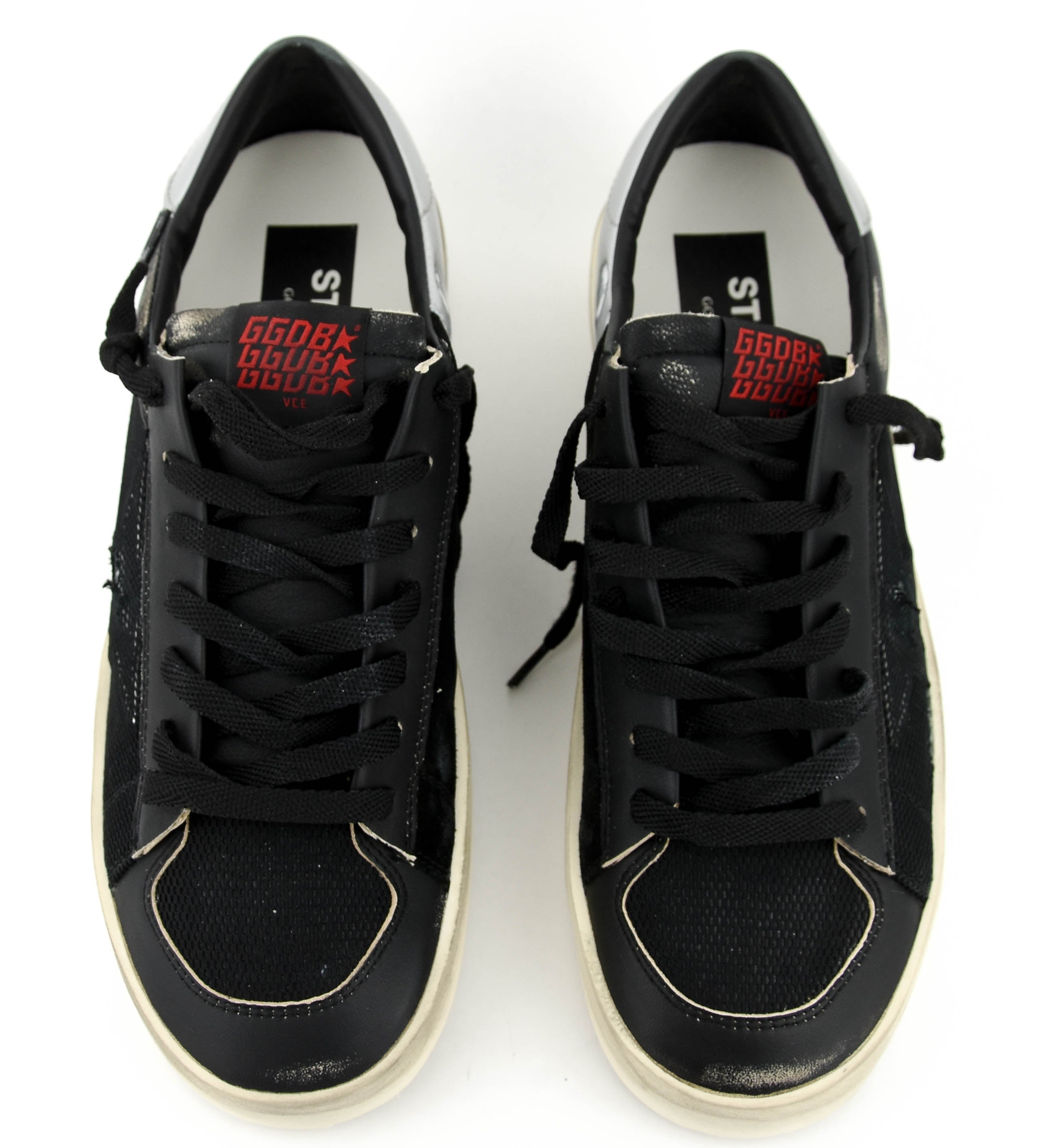GOLDEN GOOSE STARDAN UNDER NET STAR BLACK