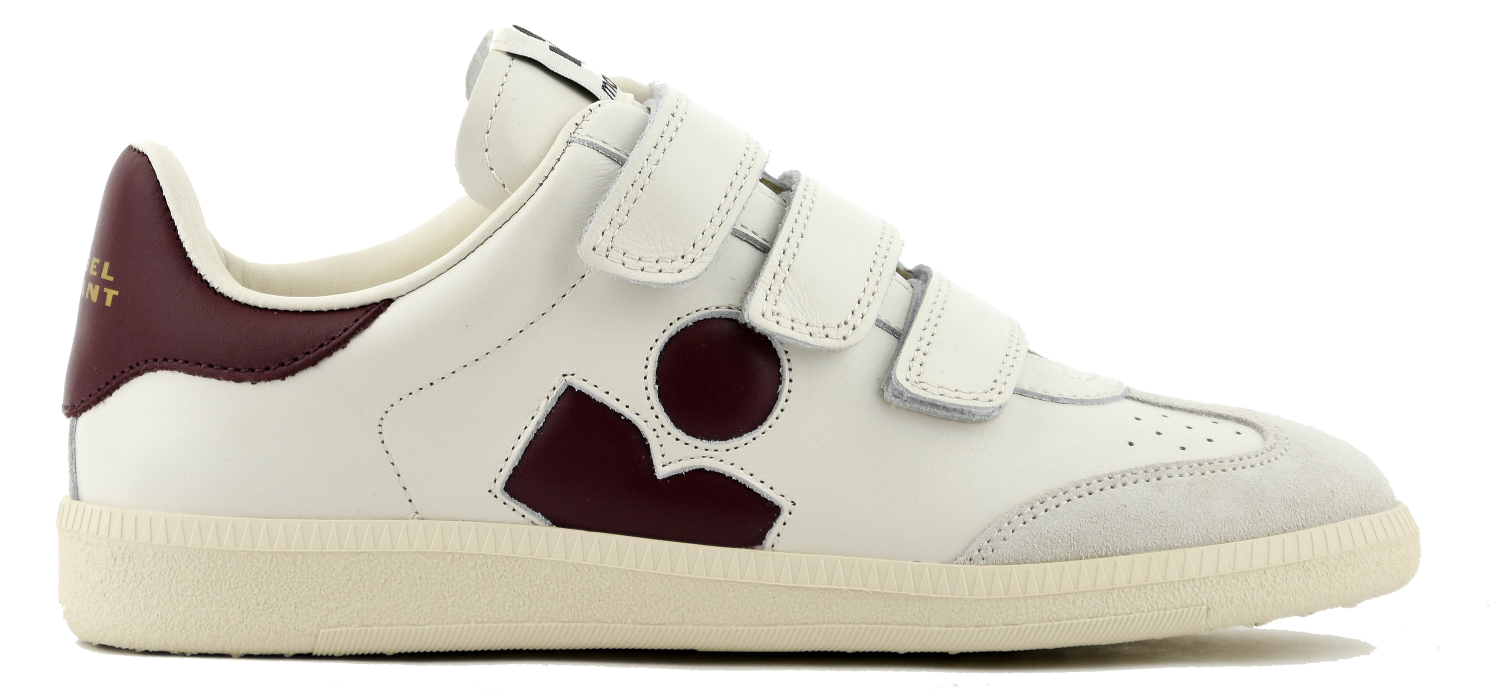 ISABEL MARANT BETH SNEAKER ECRU BORDO
