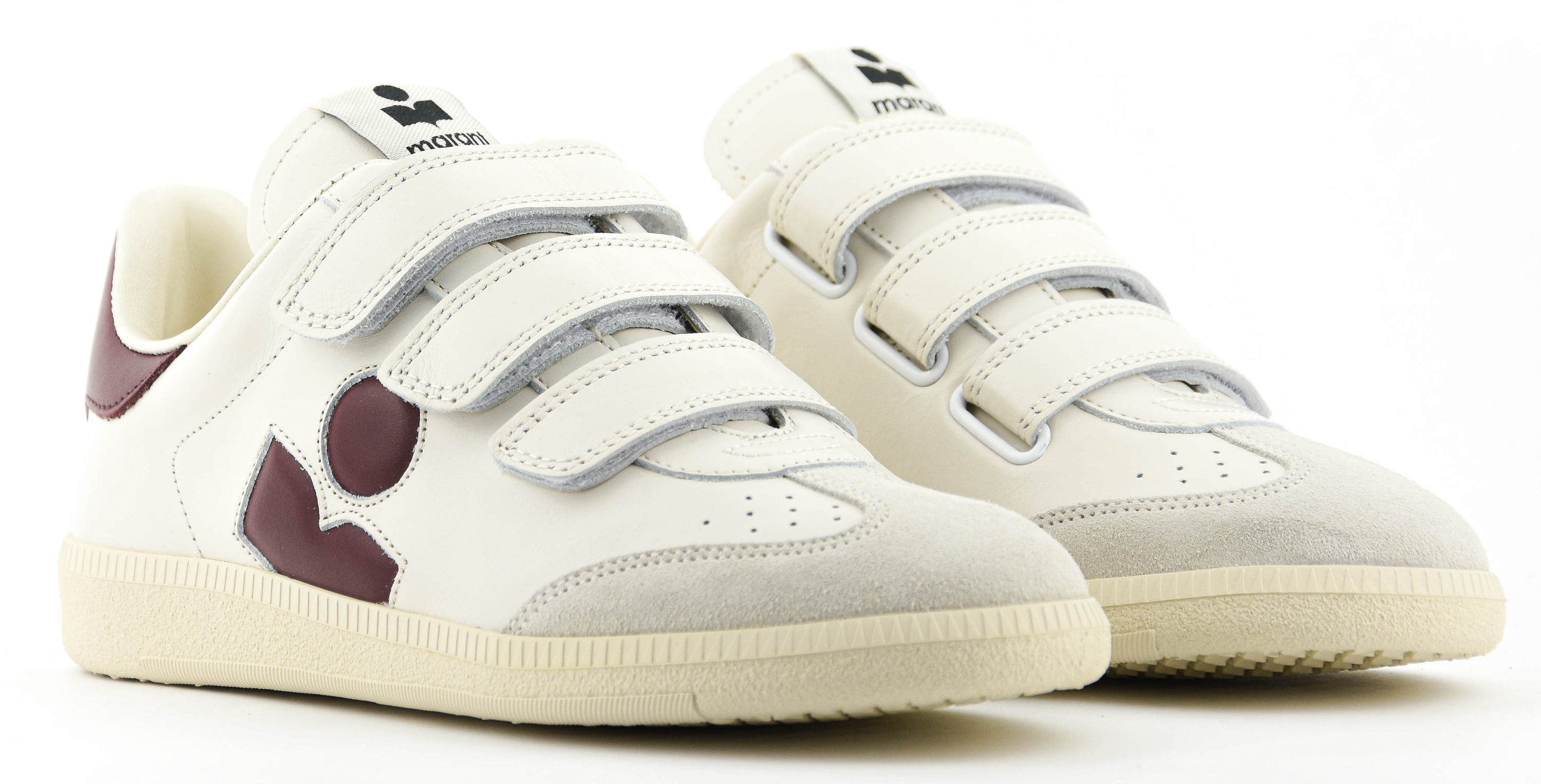 ISABEL MARANT BETH SNEAKER ECRU BORDO