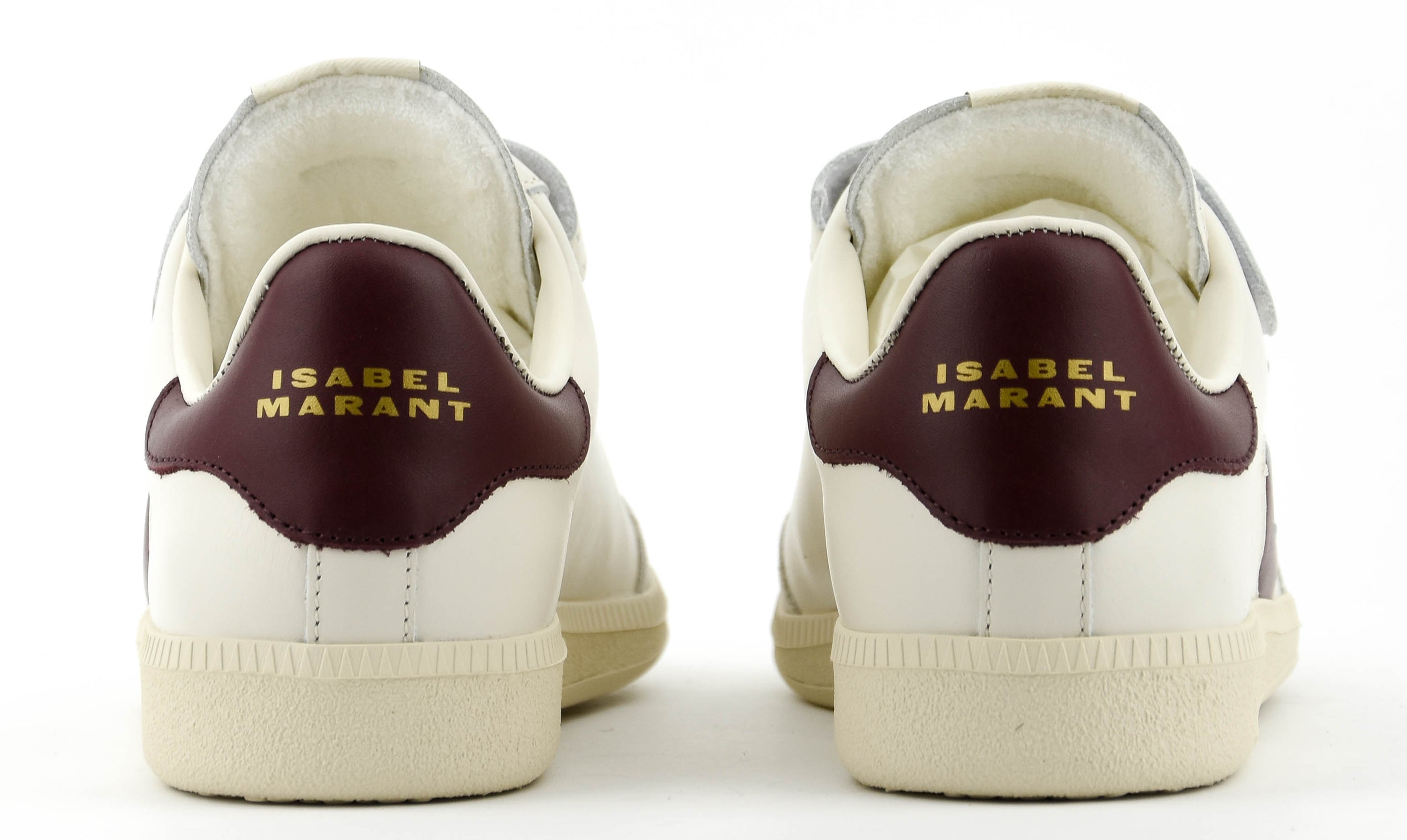 ISABEL MARANT BETH SNEAKER ECRU BORDO