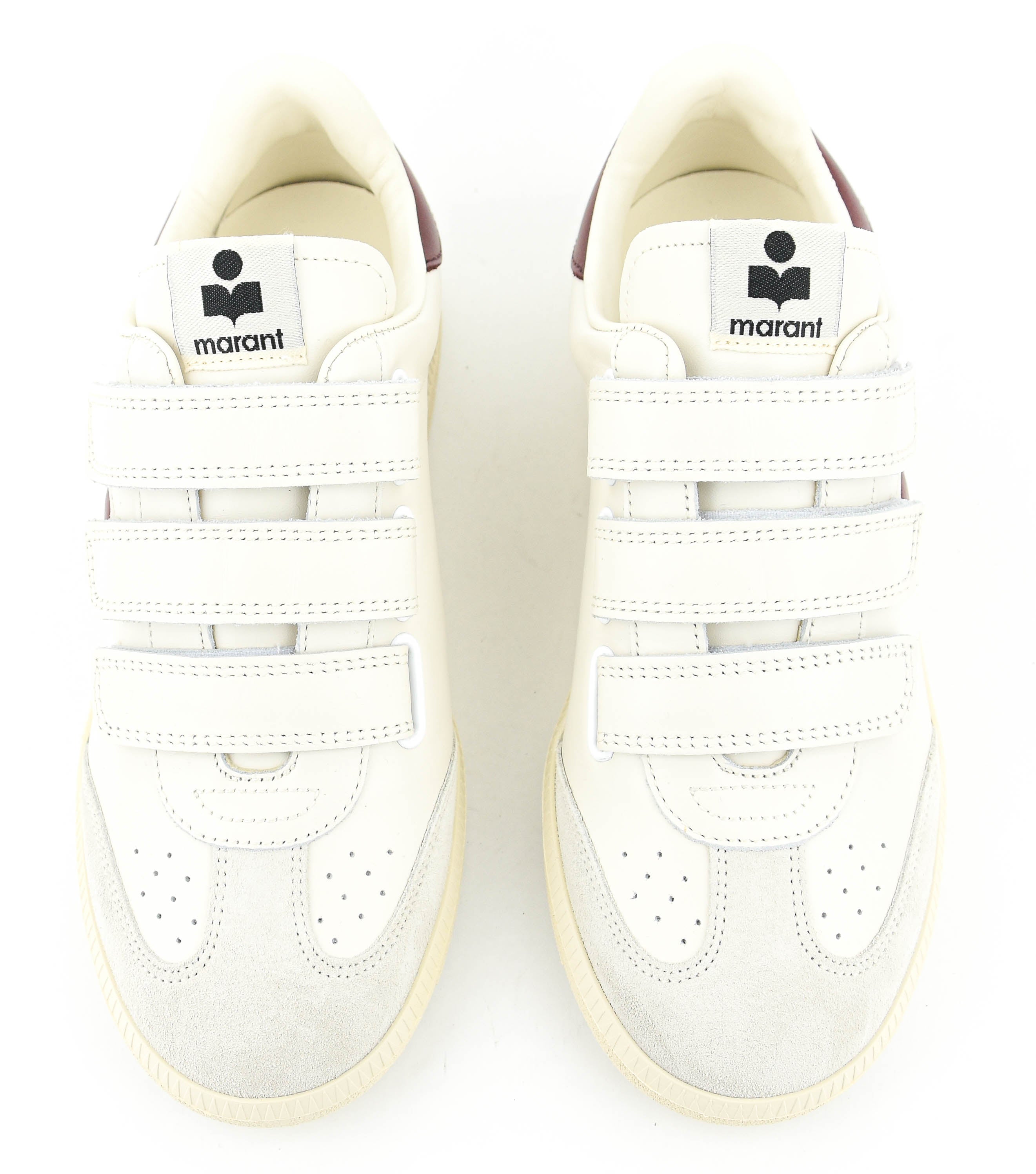 ISABEL MARANT BETH SNEAKER ECRU BORDO