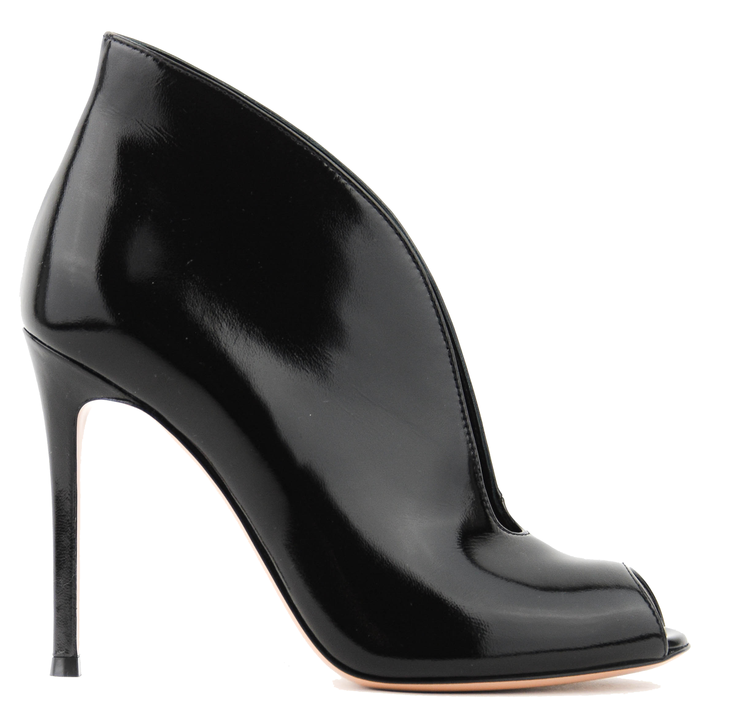 GIANVITO ROSSI VAMP BOOTIE BLACK