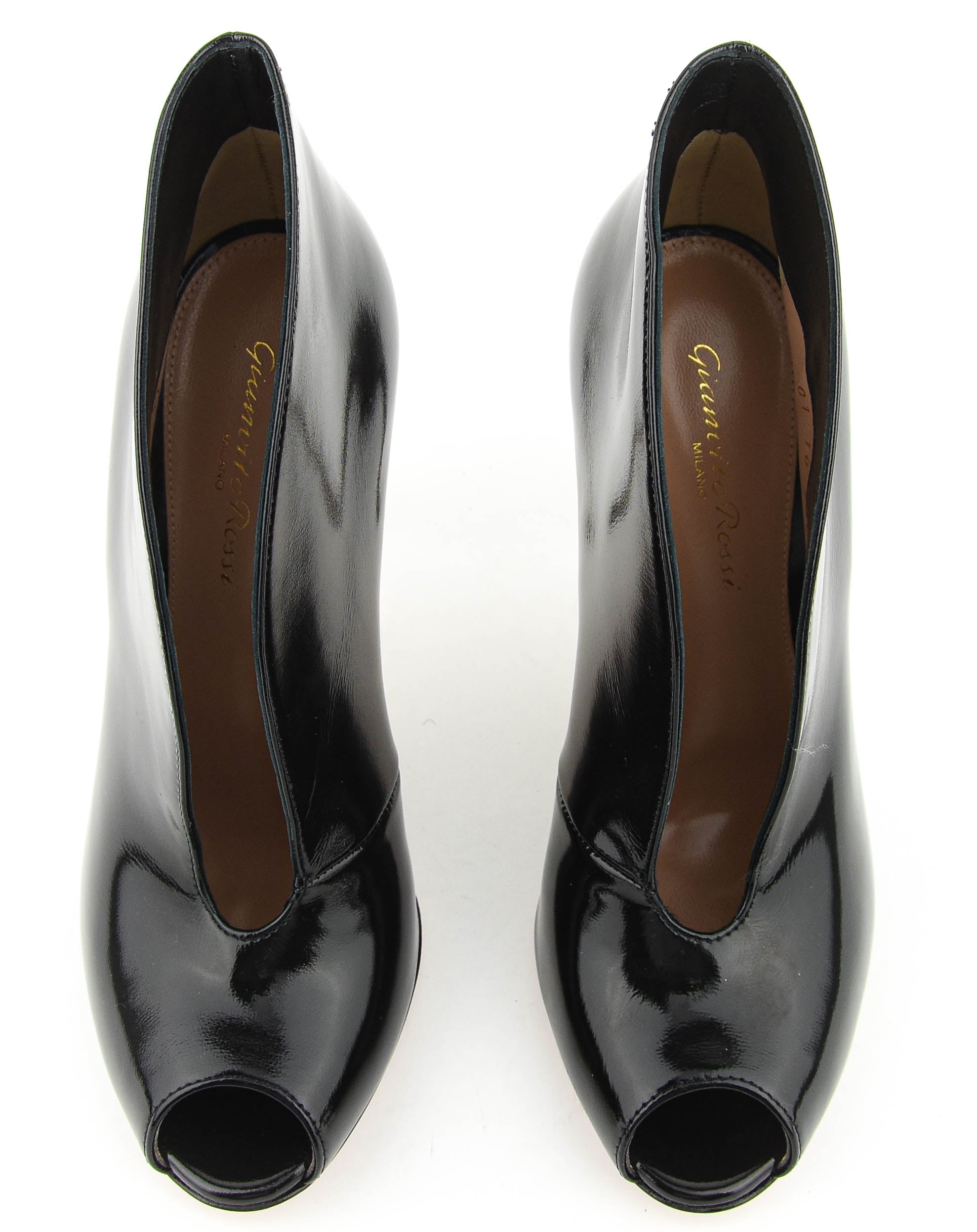 GIANVITO ROSSI VAMP BOOTIE BLACK