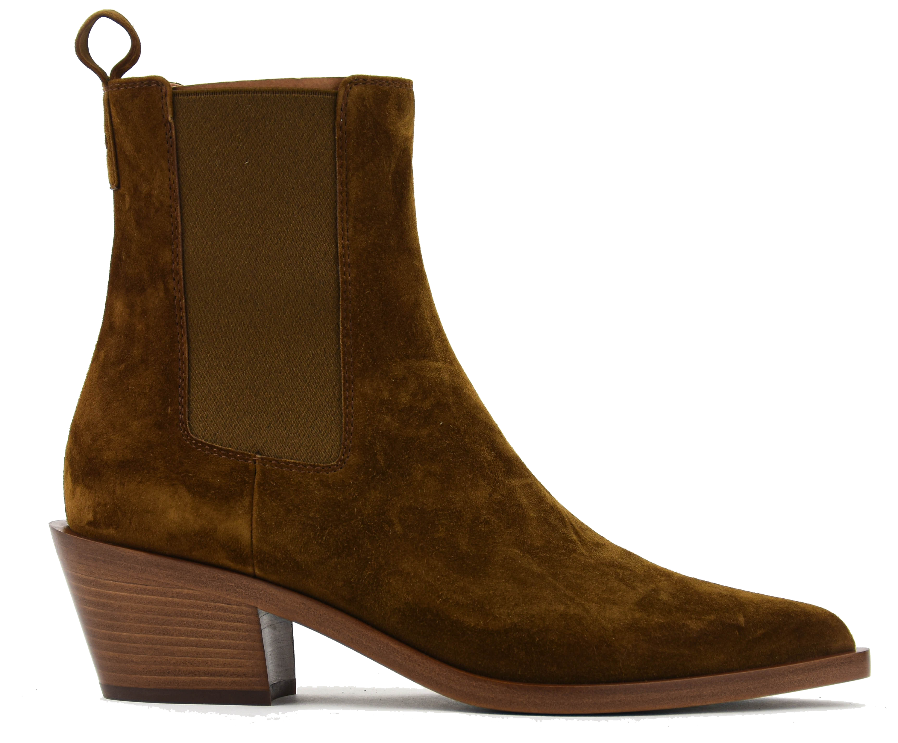 GIANVITO ROSSI WYLIE BOOTIE TAN