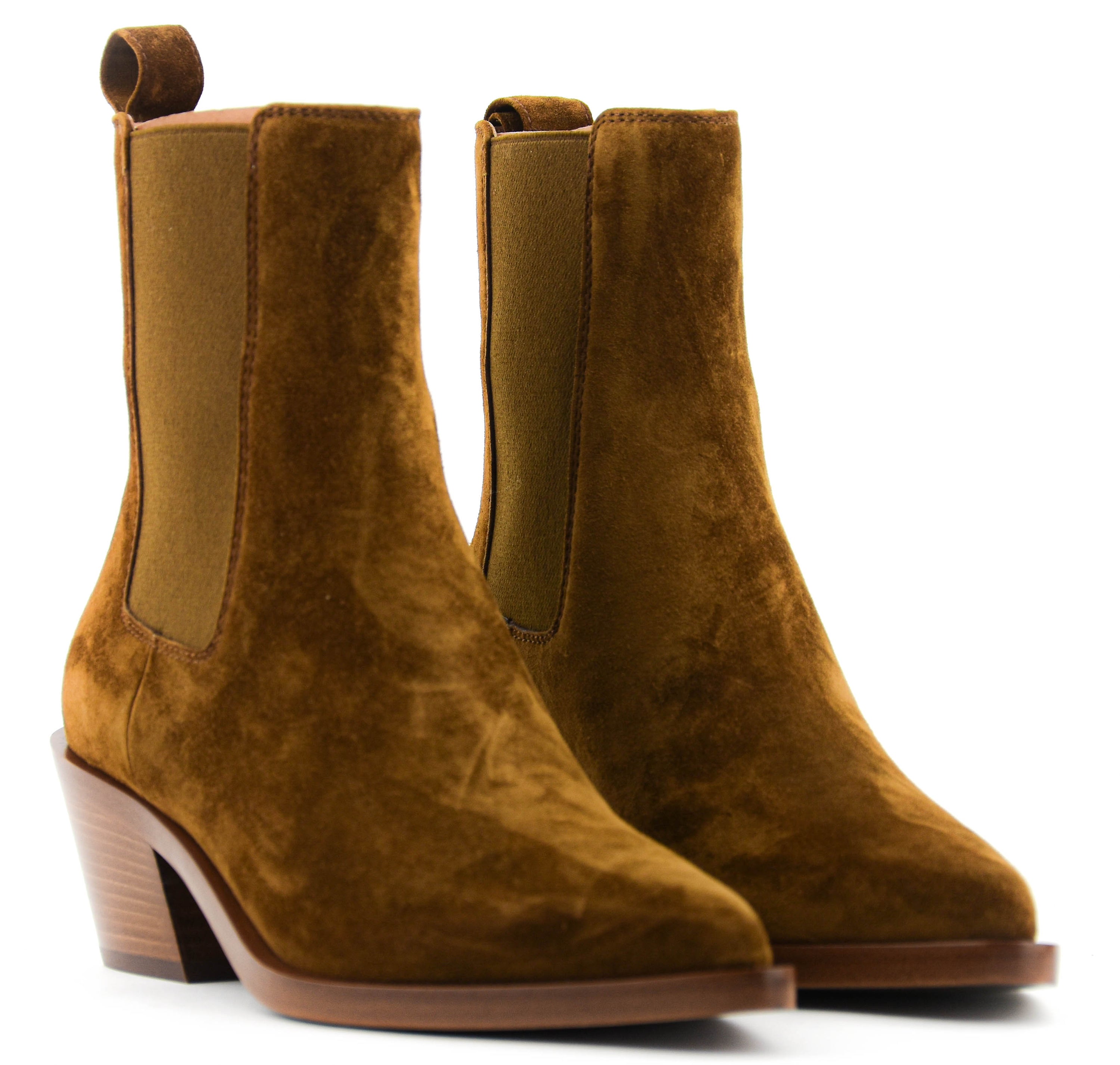 GIANVITO ROSSI WYLIE BOOTIE TAN