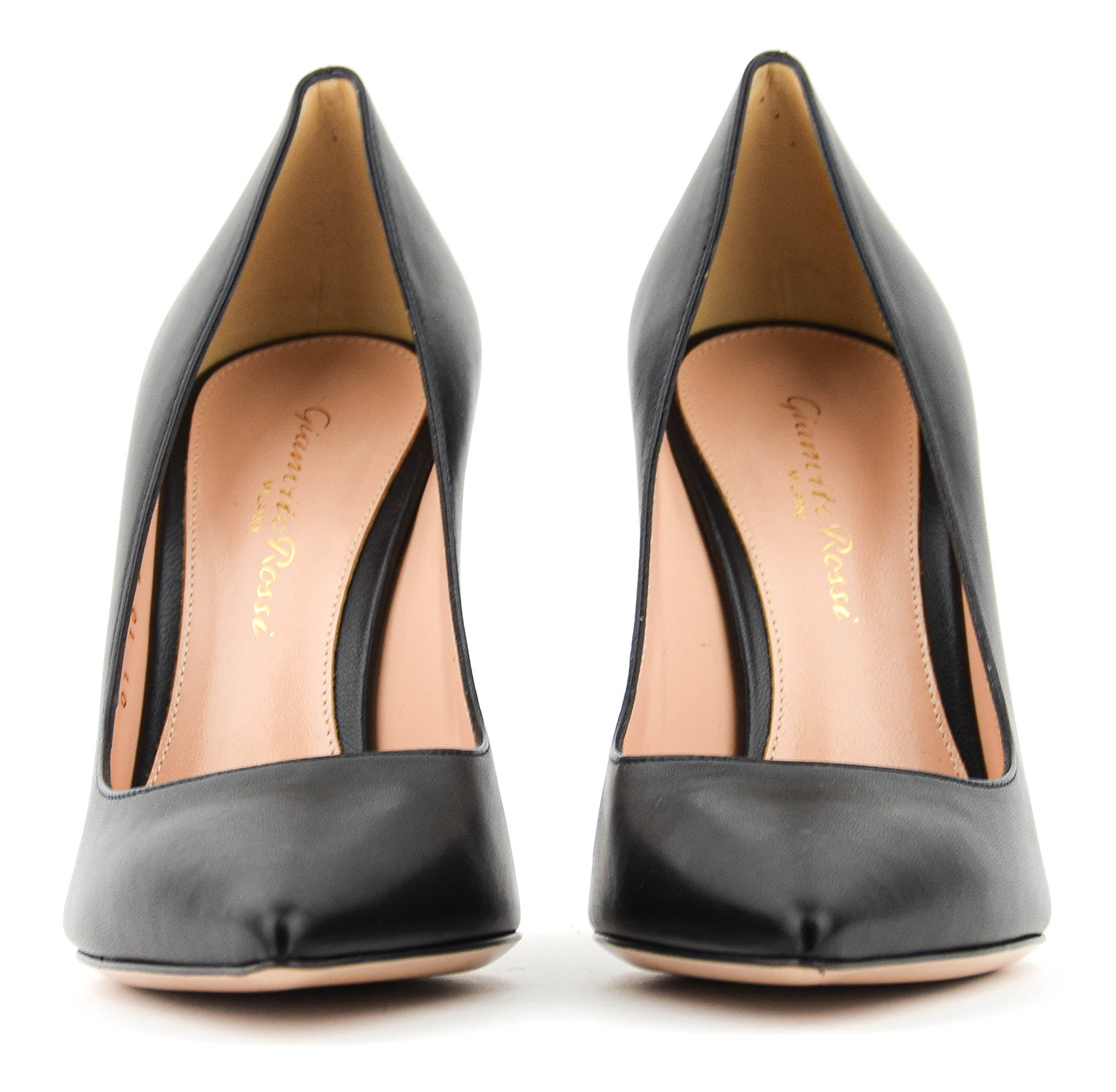 GIANVITO ROSSI PUMP BLACK LEATHER