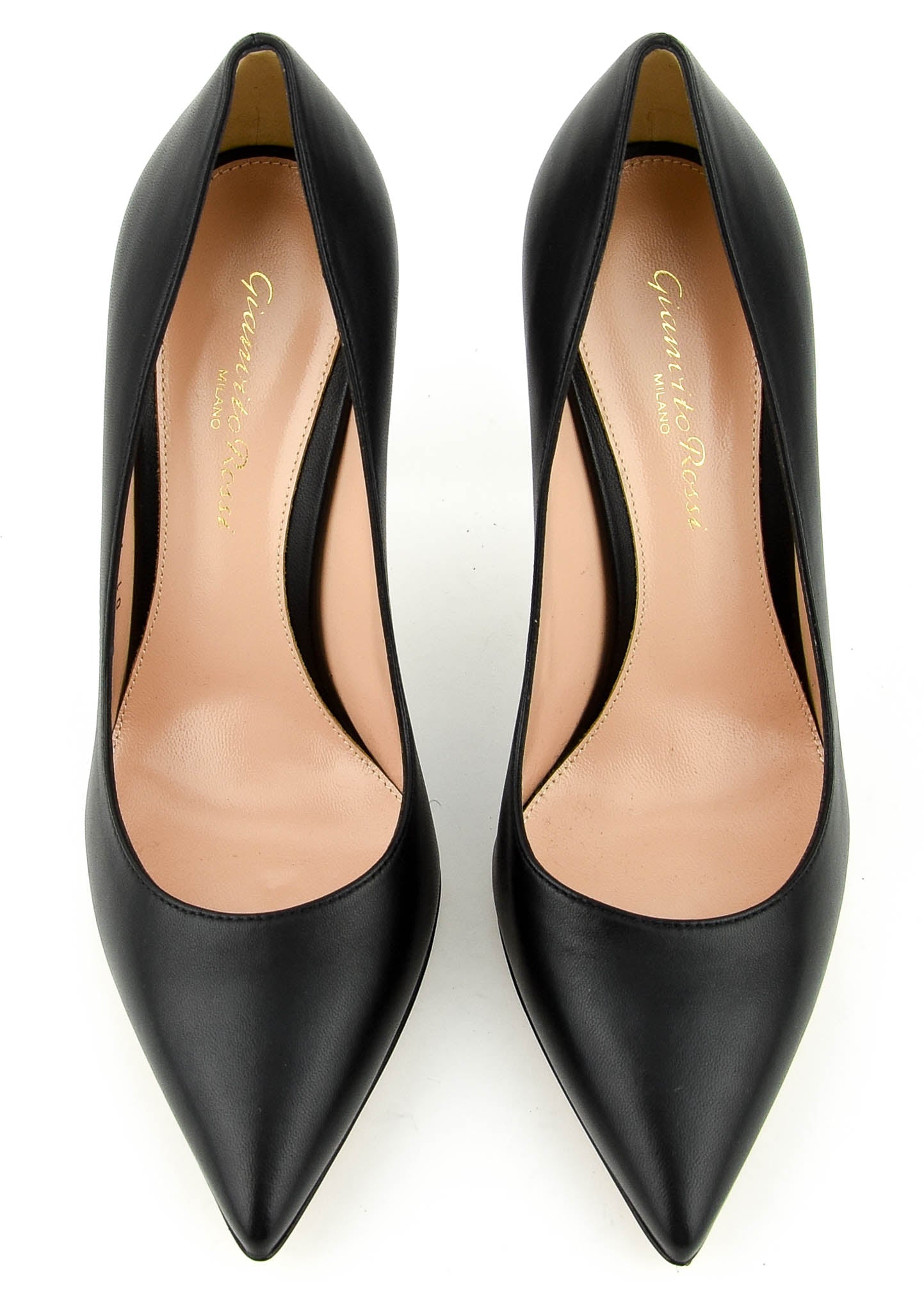 GIANVITO ROSSI PUMP BLACK LEATHER