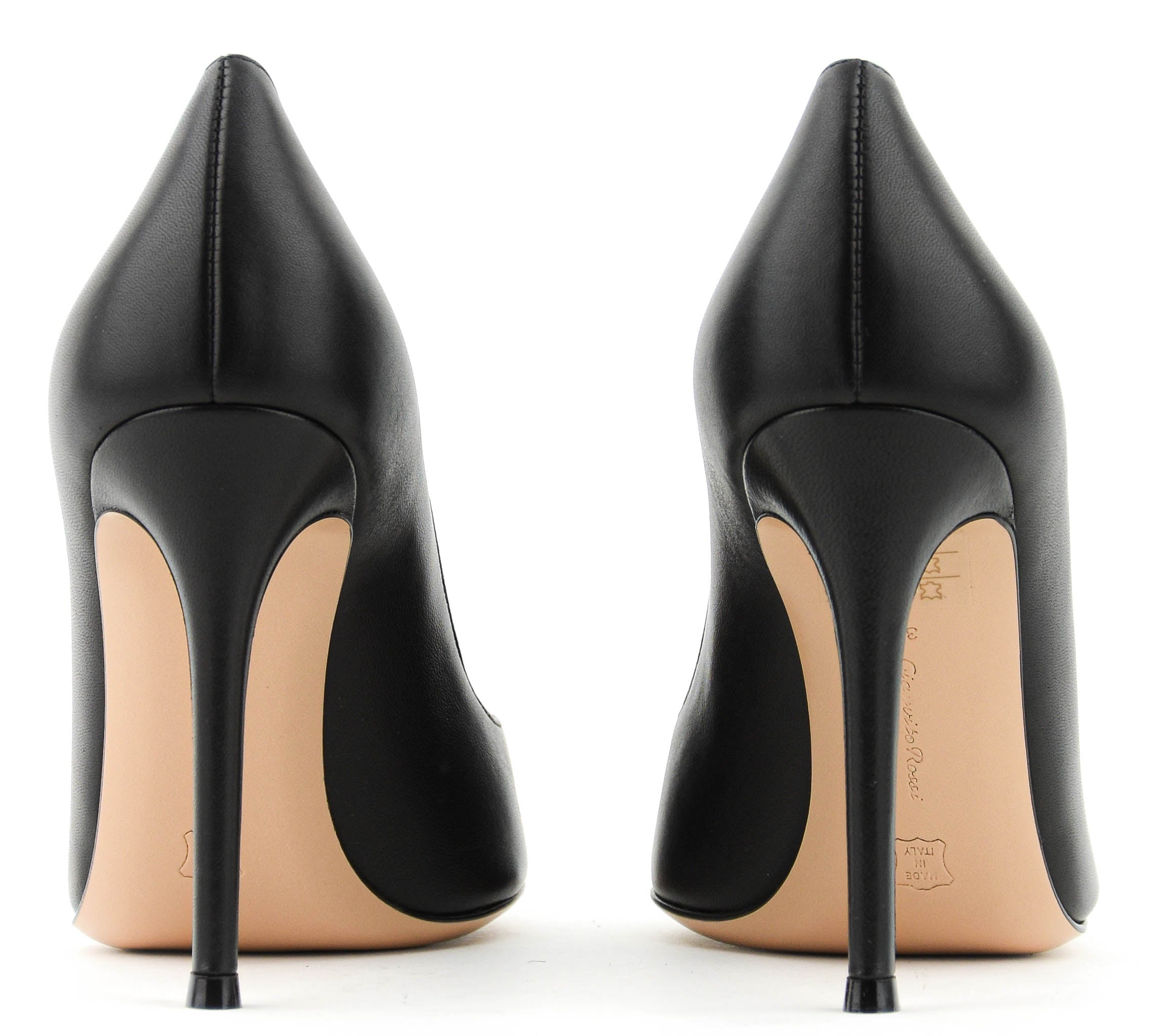 GIANVITO ROSSI PUMP BLACK LEATHER