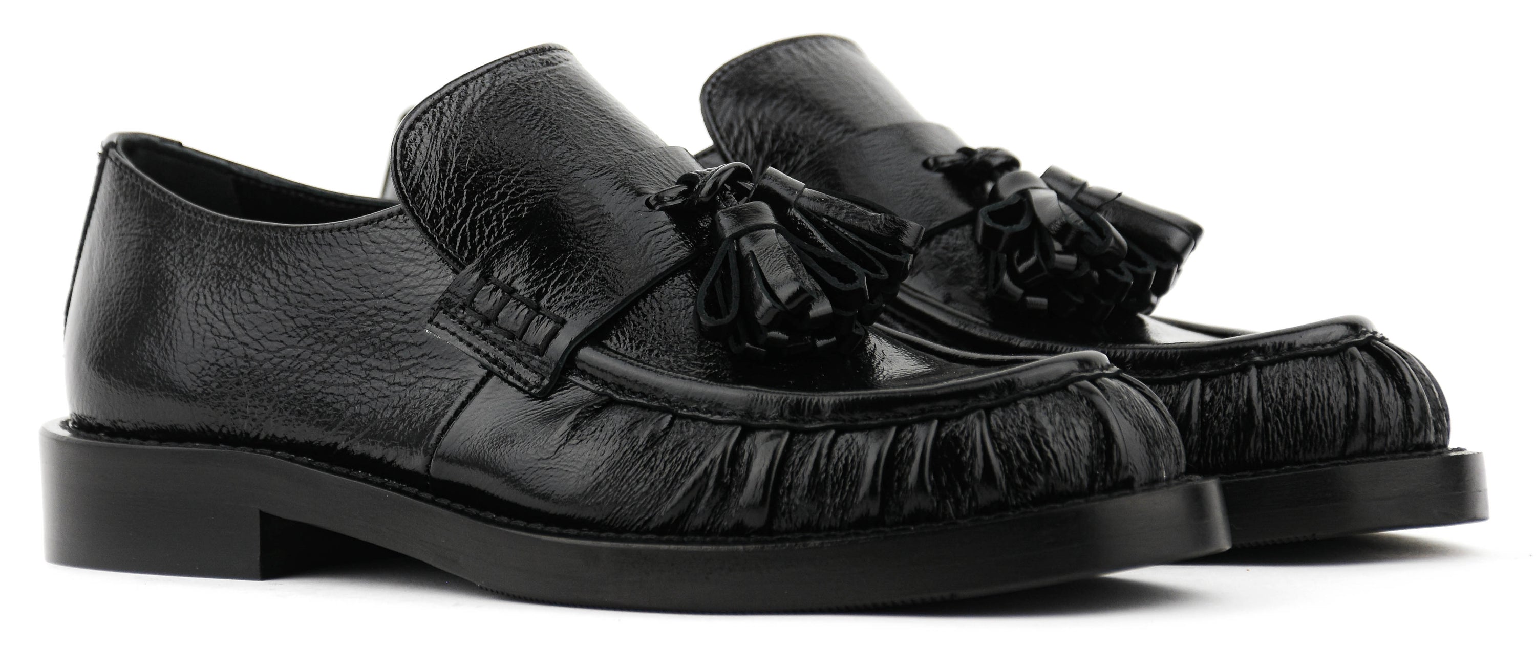 PAULWARMER LOAFER BLACK SOFT PATENT