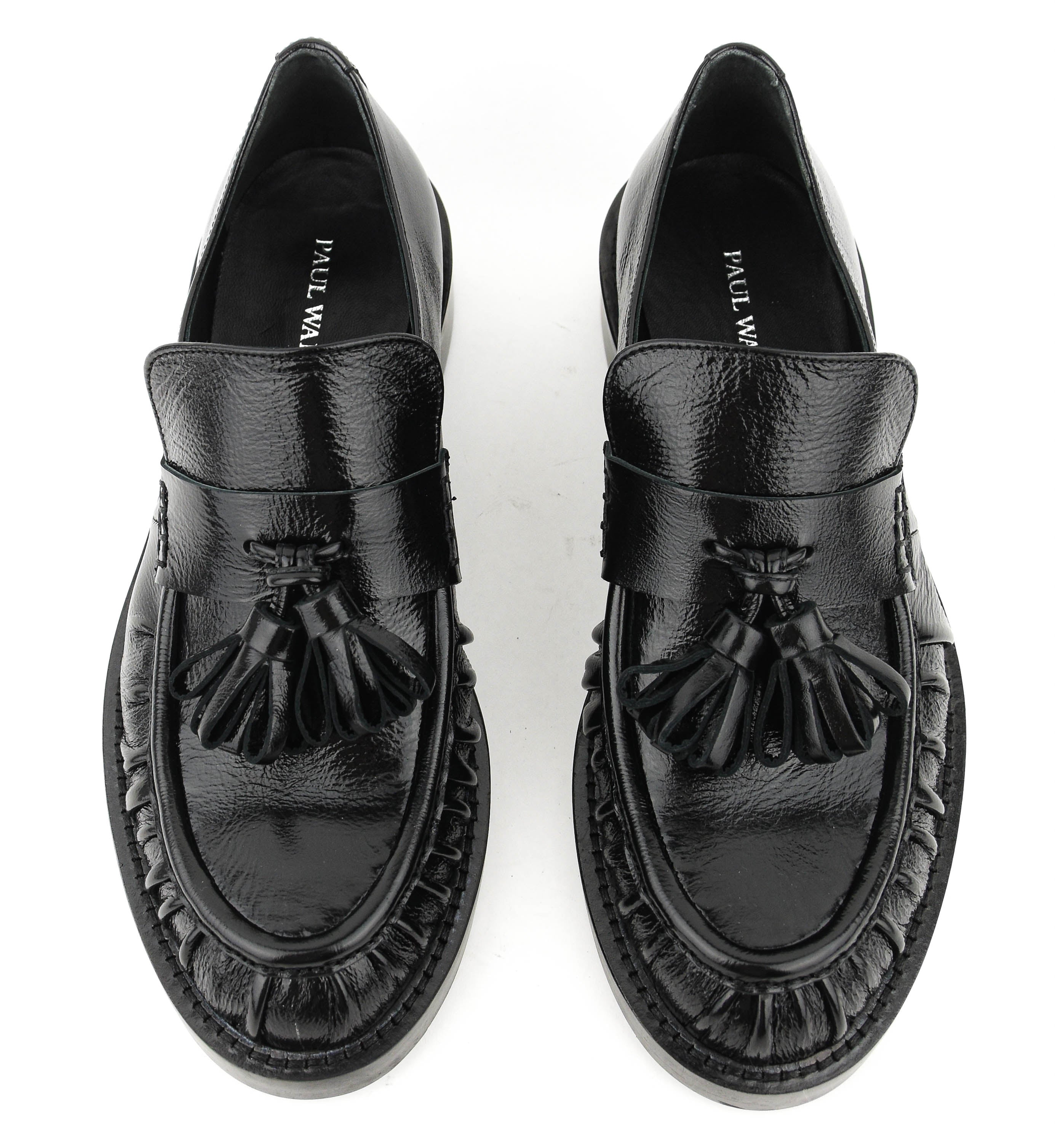 PAULWARMER LOAFER BLACK SOFT PATENT