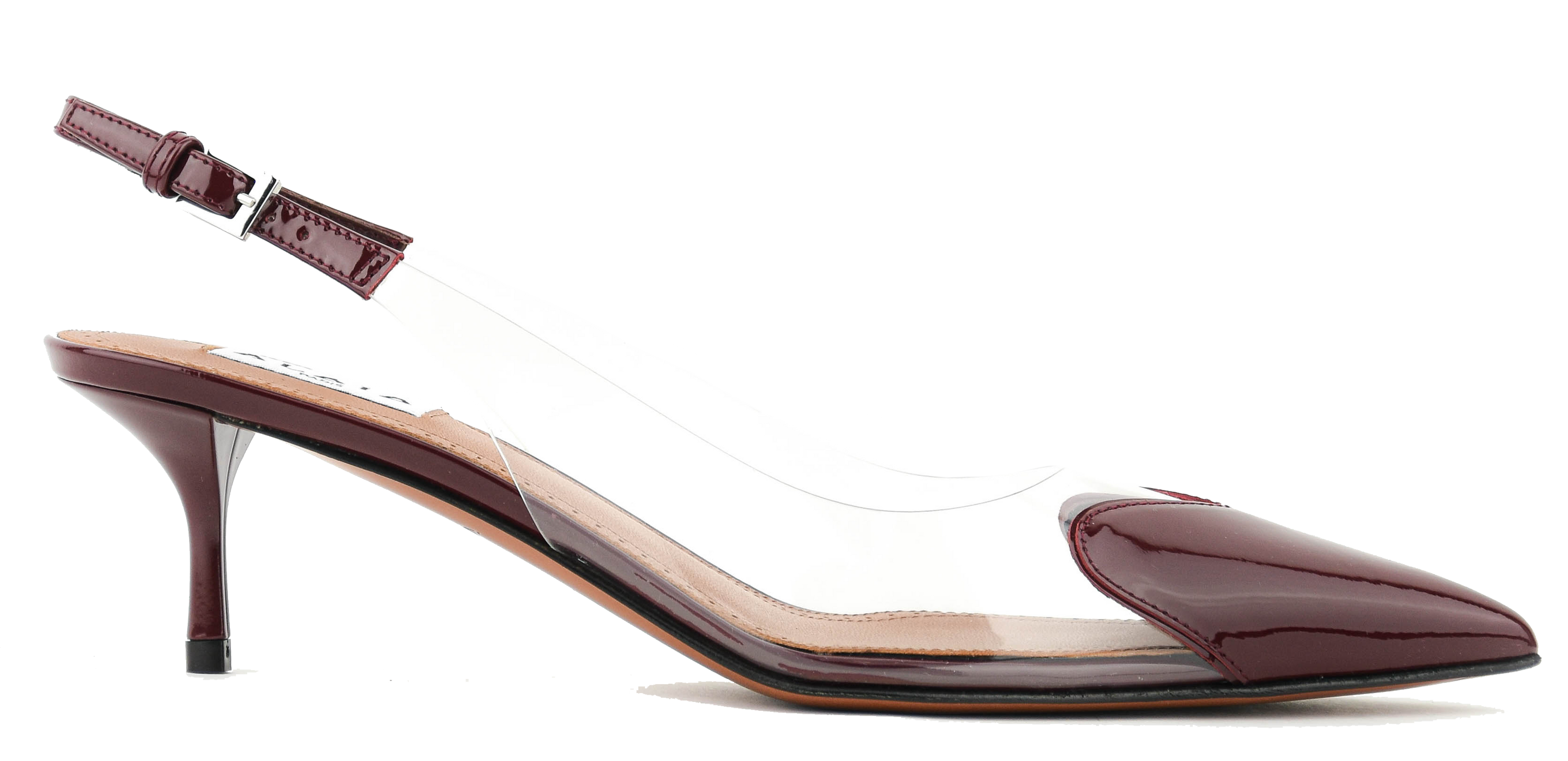 ALAIA SLINGBACK 55 ROUGE GRENAT