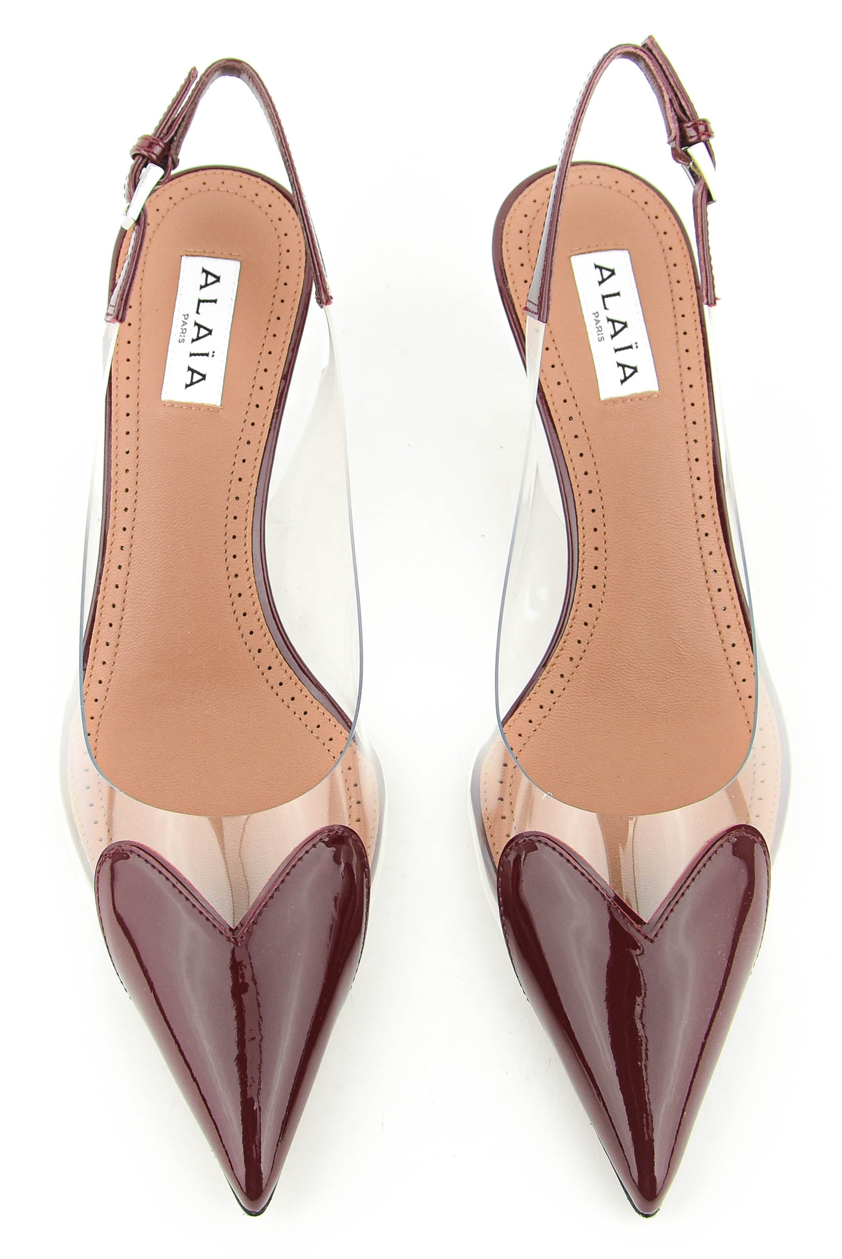 ALAIA SLINGBACK 55 ROUGE GRENAT