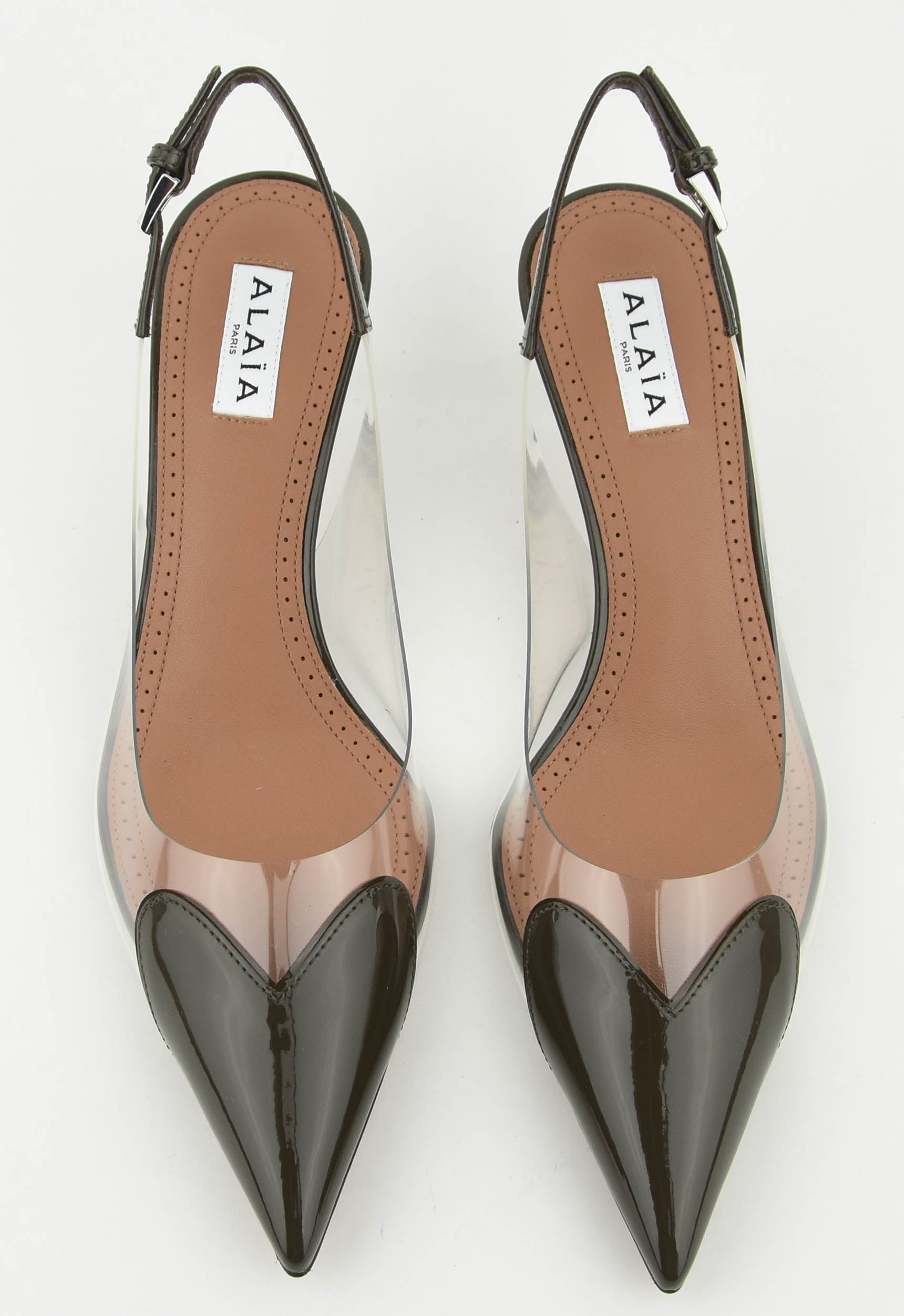 ALAIA SLINGBACK 55 KAKI