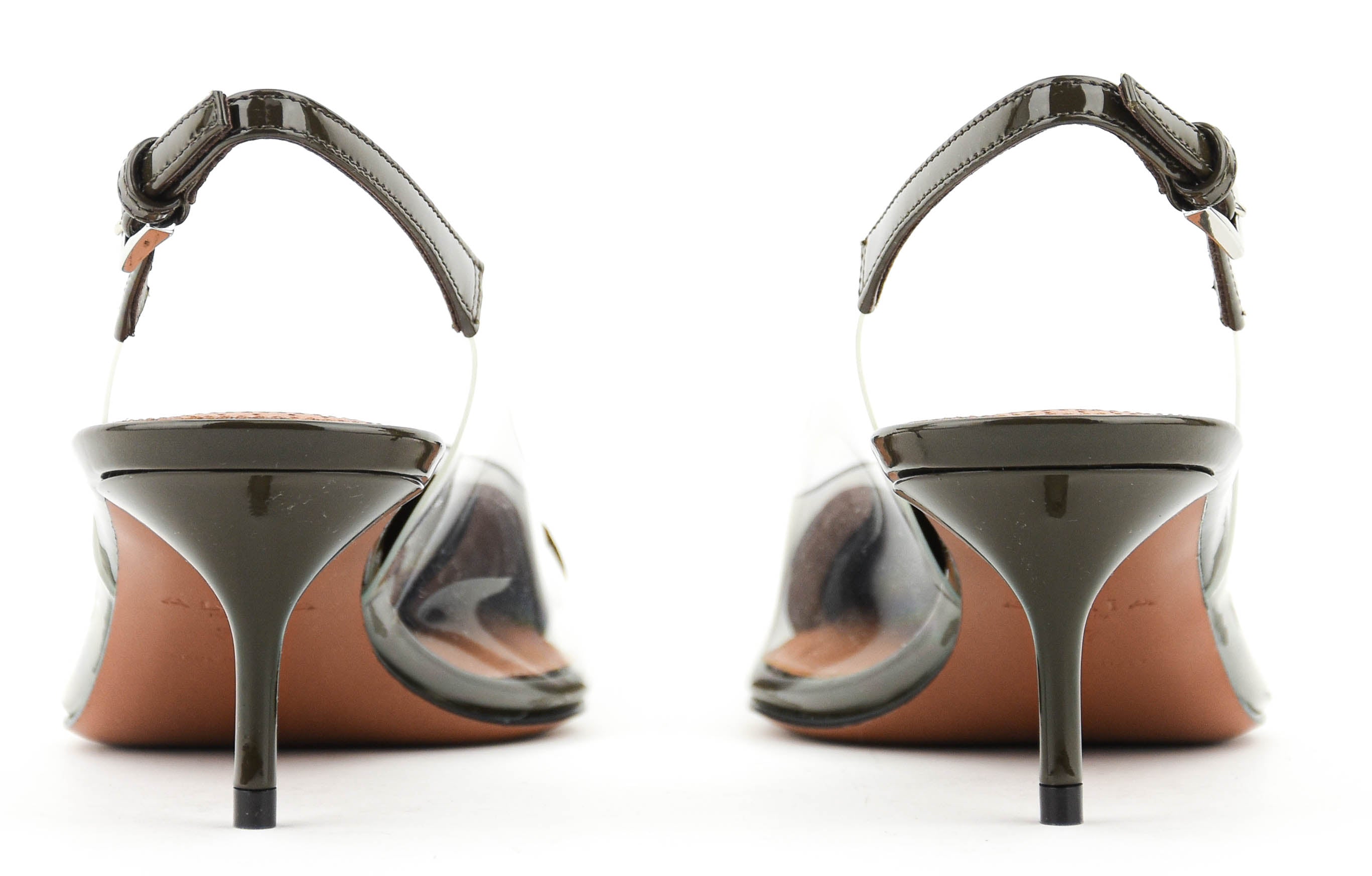 ALAIA SLINGBACK 55 KAKI