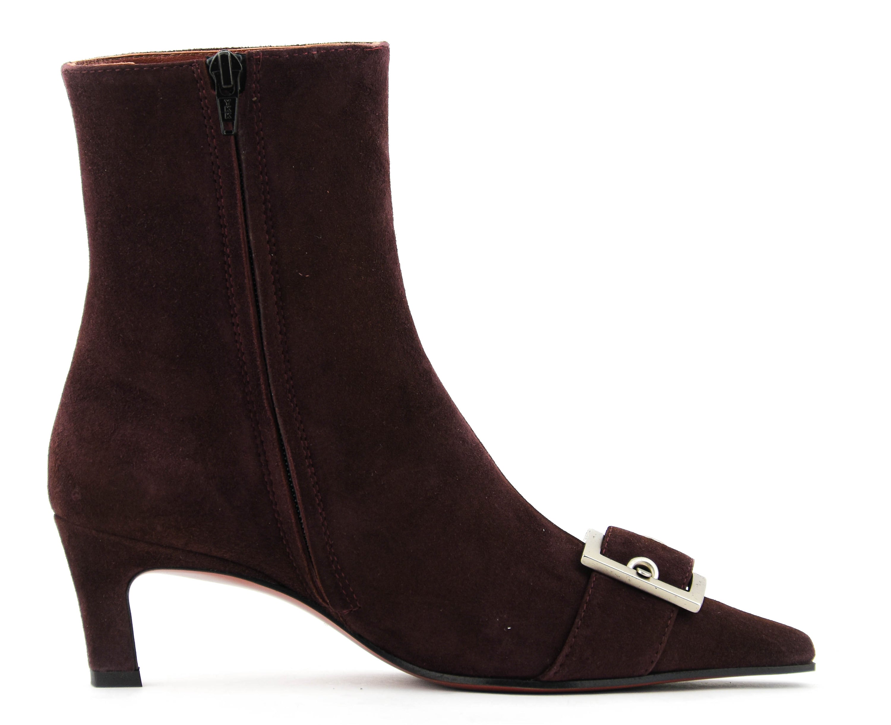 PAUL WARMER 90'S SQUARE BOOTIE BURGUNDY