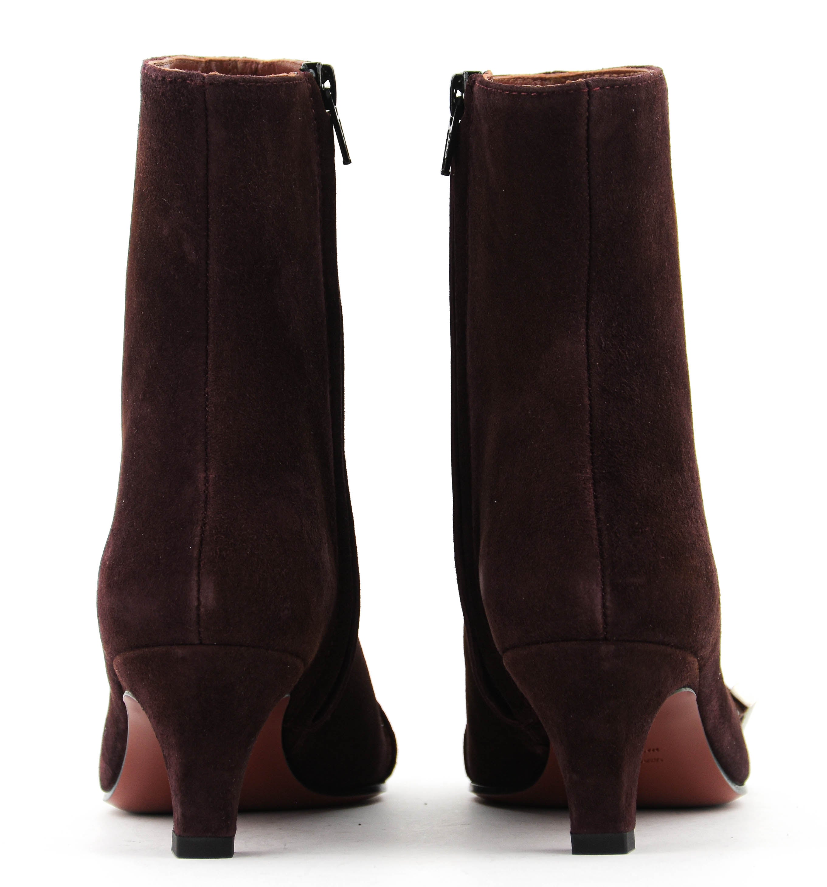 PAUL WARMER 90'S SQUARE BOOTIE BURGUNDY