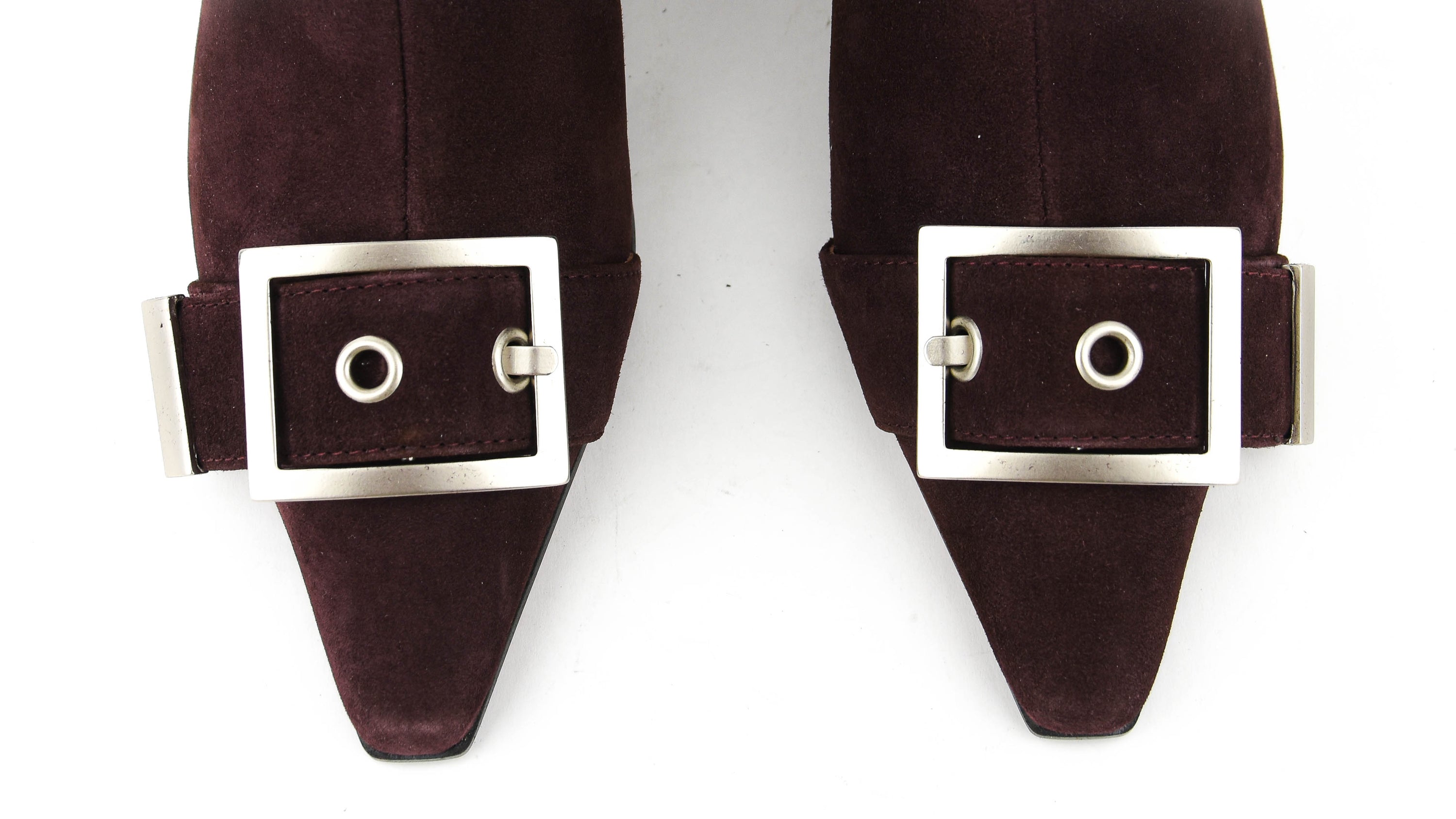 PAUL WARMER 90'S SQUARE BOOTIE BURGUNDY