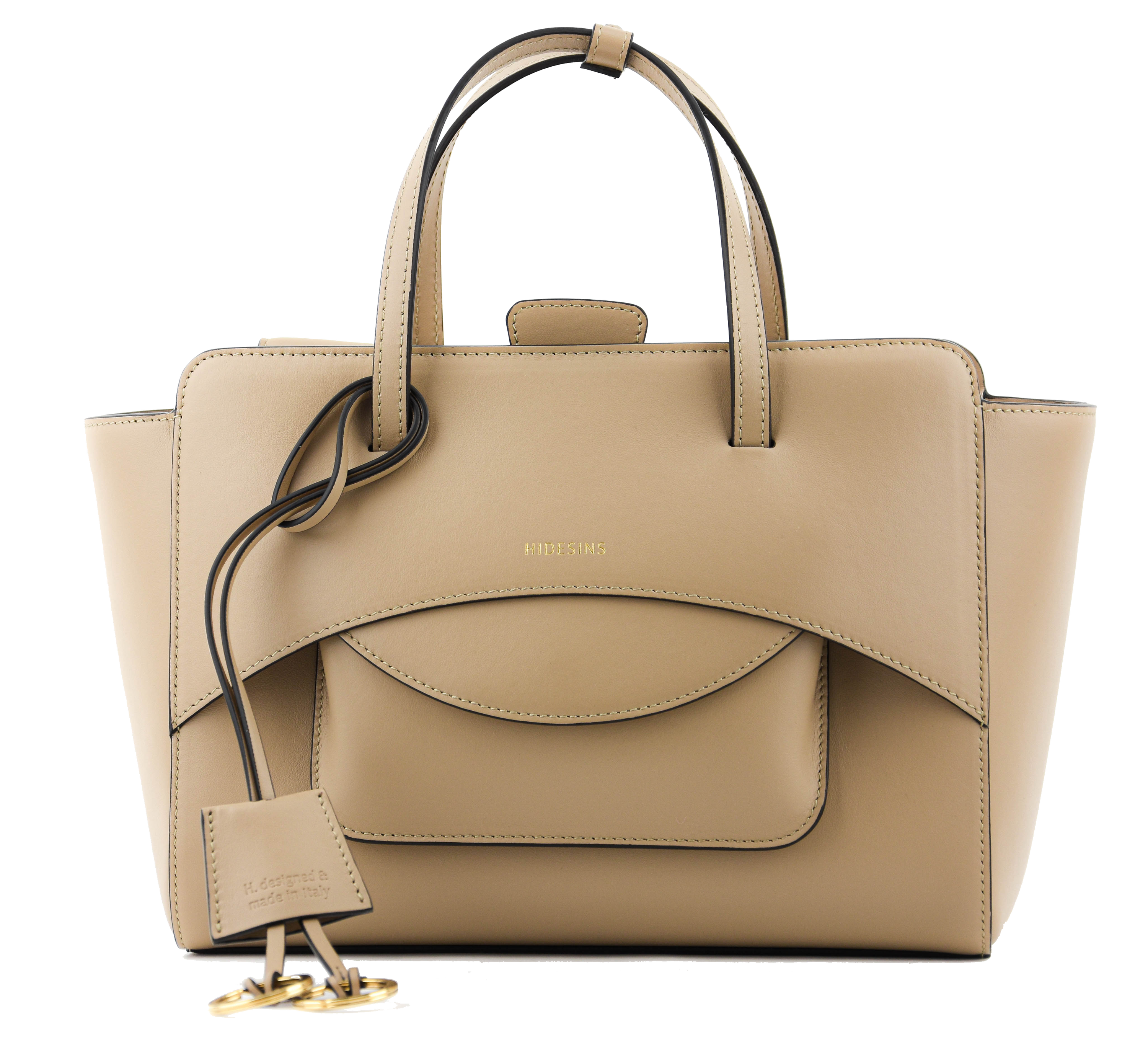 HIDESINS BAG FLAP M DOVE TAUPE