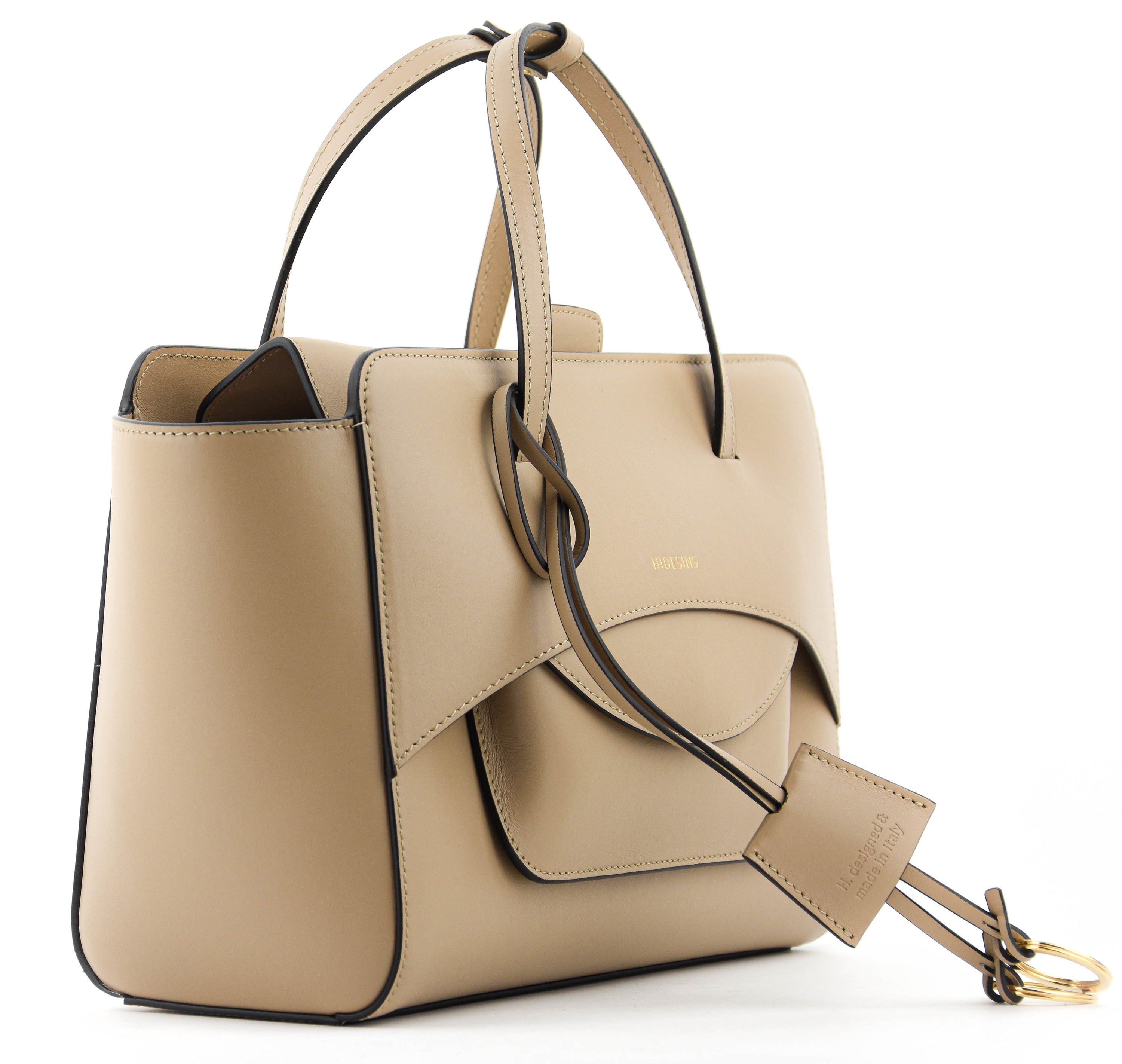 HIDESINS BAG FLAP M DOVE TAUPE