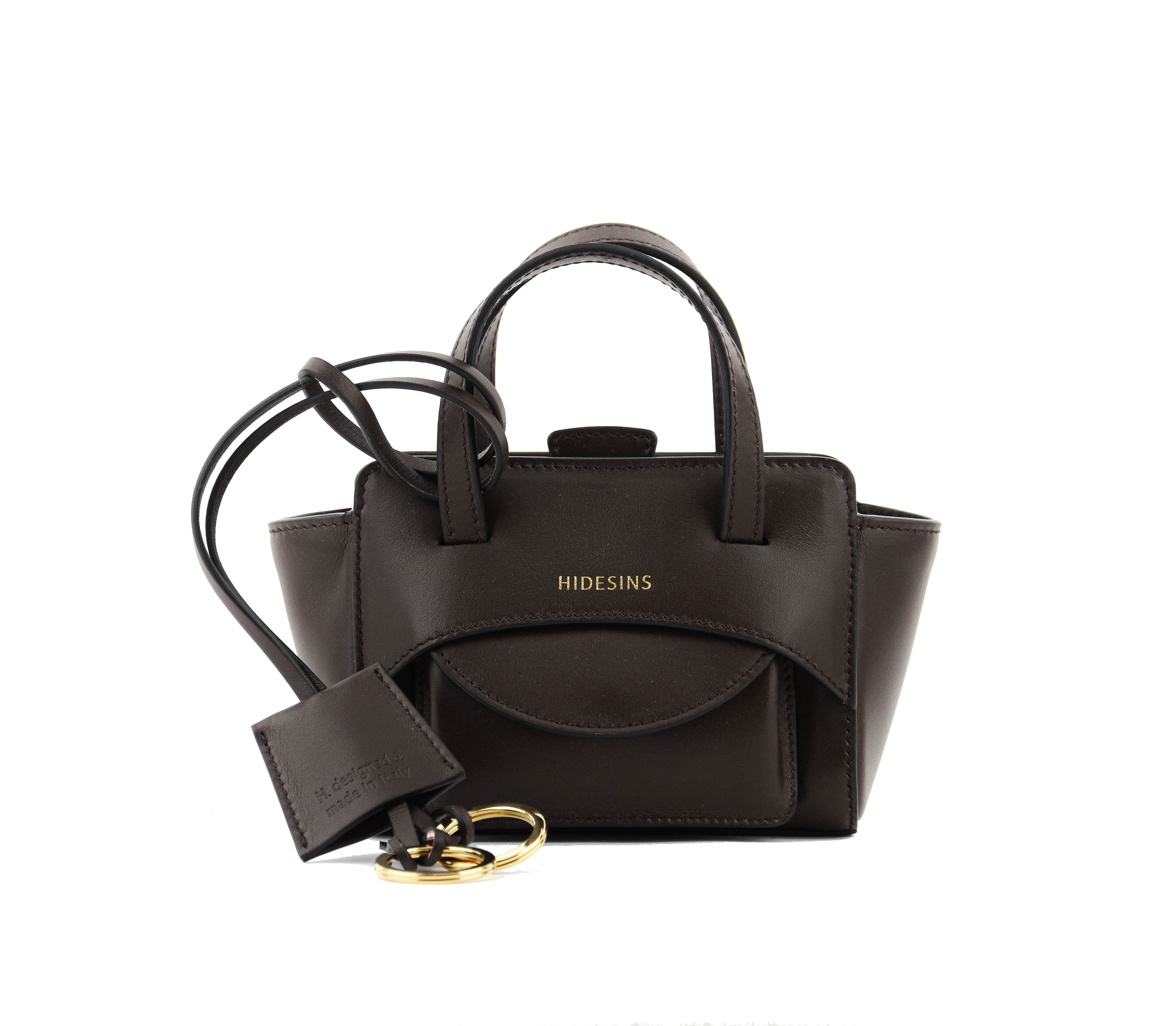 HIDESINS BAG FLAP XS DARK BROWN