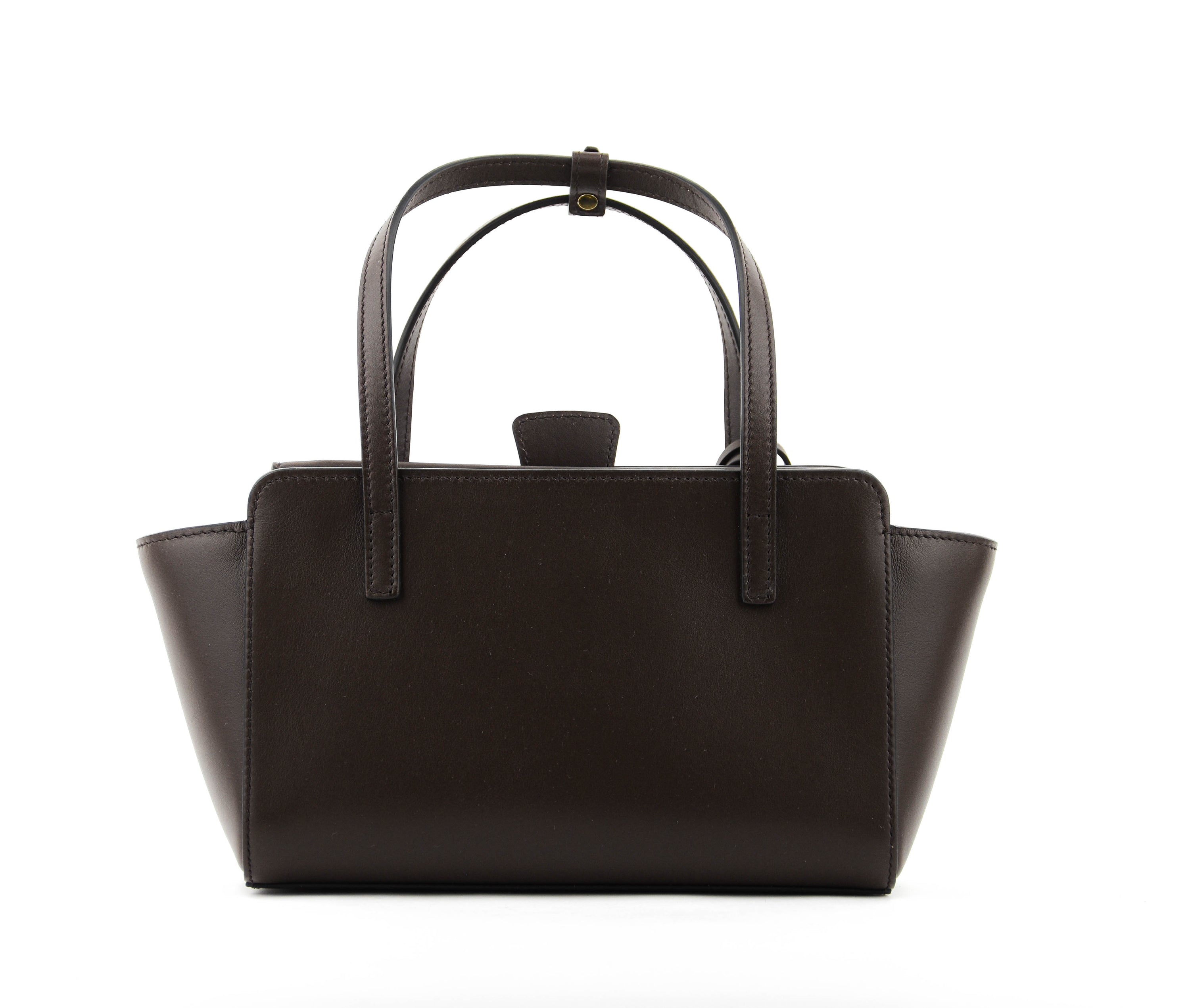 HIDESINS BAG FLAP S DARK BROWN