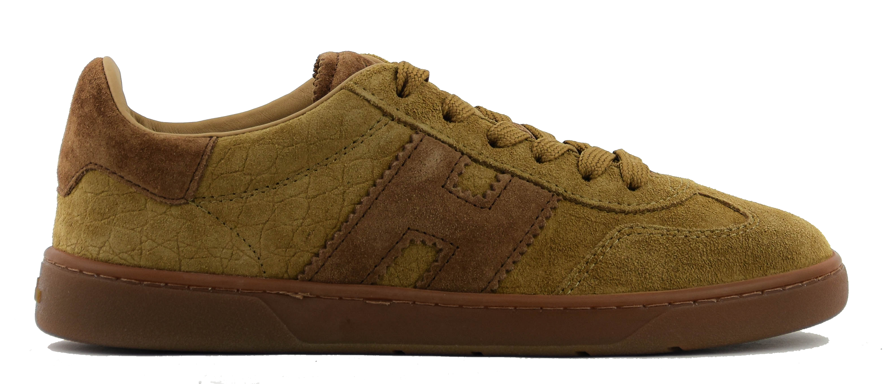 HOGAN COOL SNEAKER BROWN CROC SUEDE