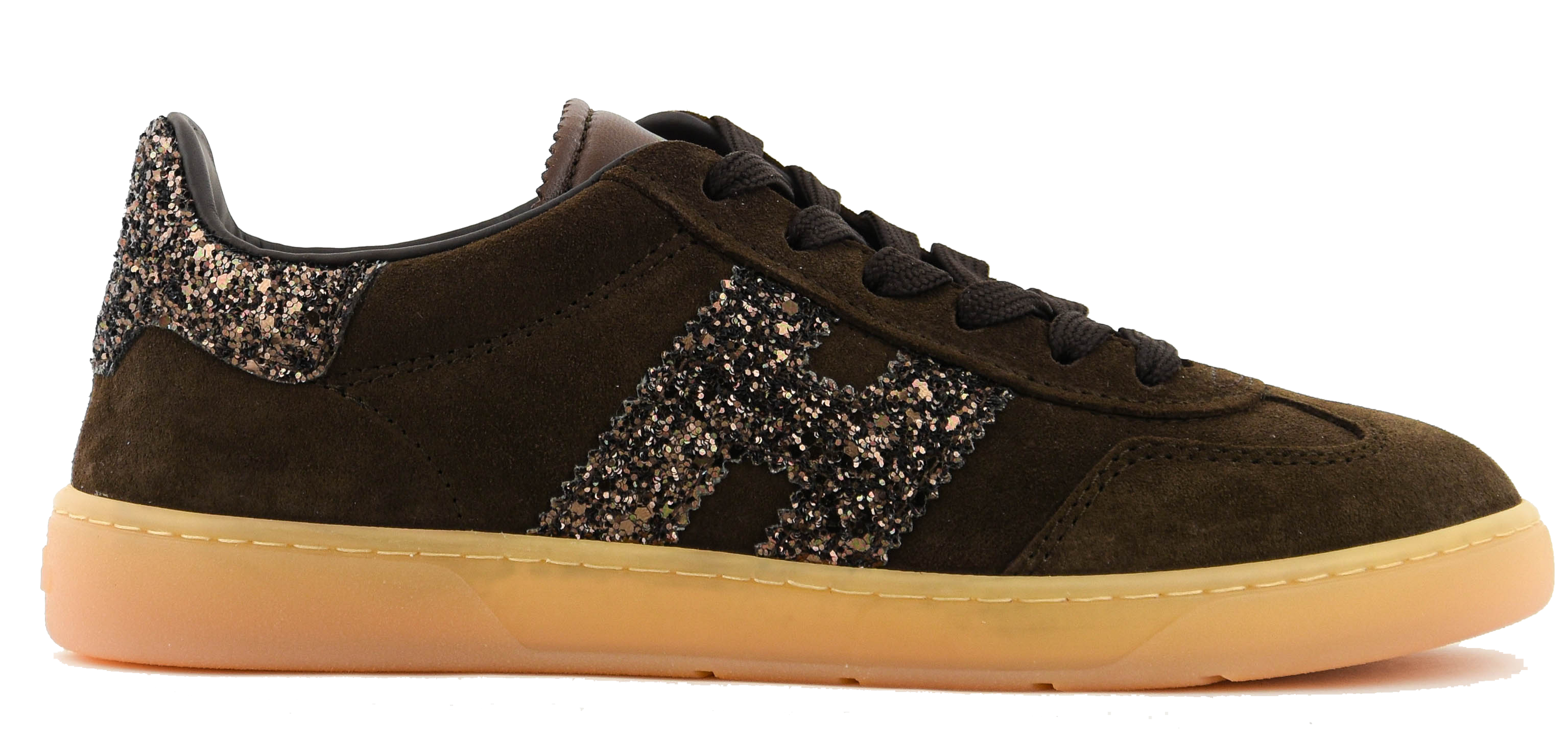 HOGAN COOL SNEAKER BROWN GLITTER