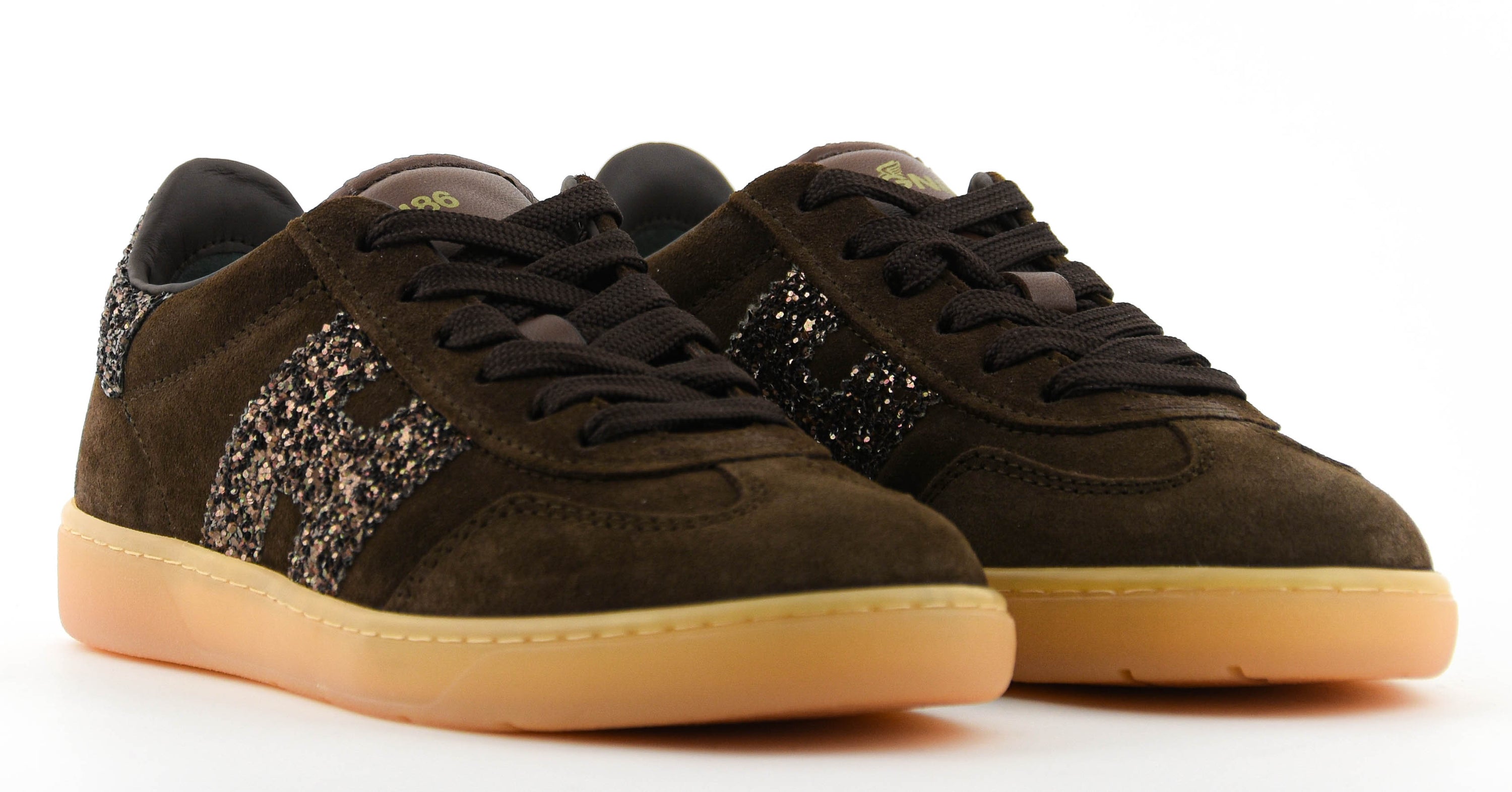HOGAN COOL SNEAKER BROWN GLITTER