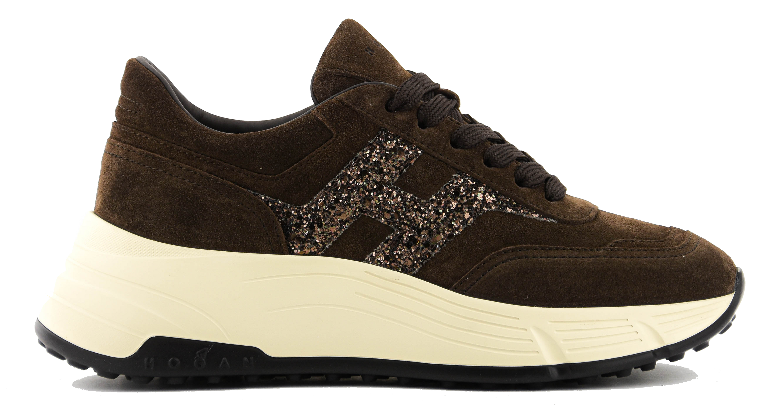 HOGAN H669 RUNNING BROWN SUEDE