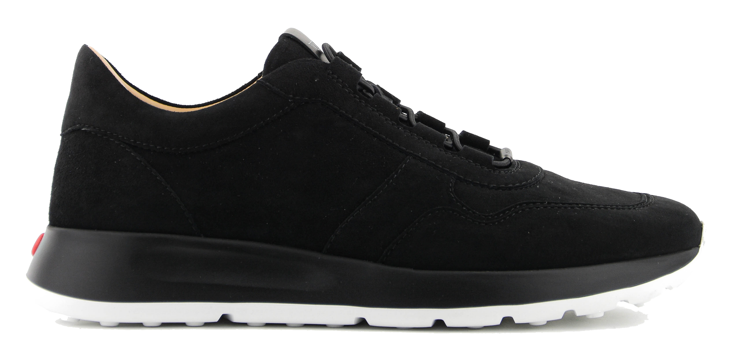 TOD'S RED DOT SNEAKER PASHMY SUEDE BLACK