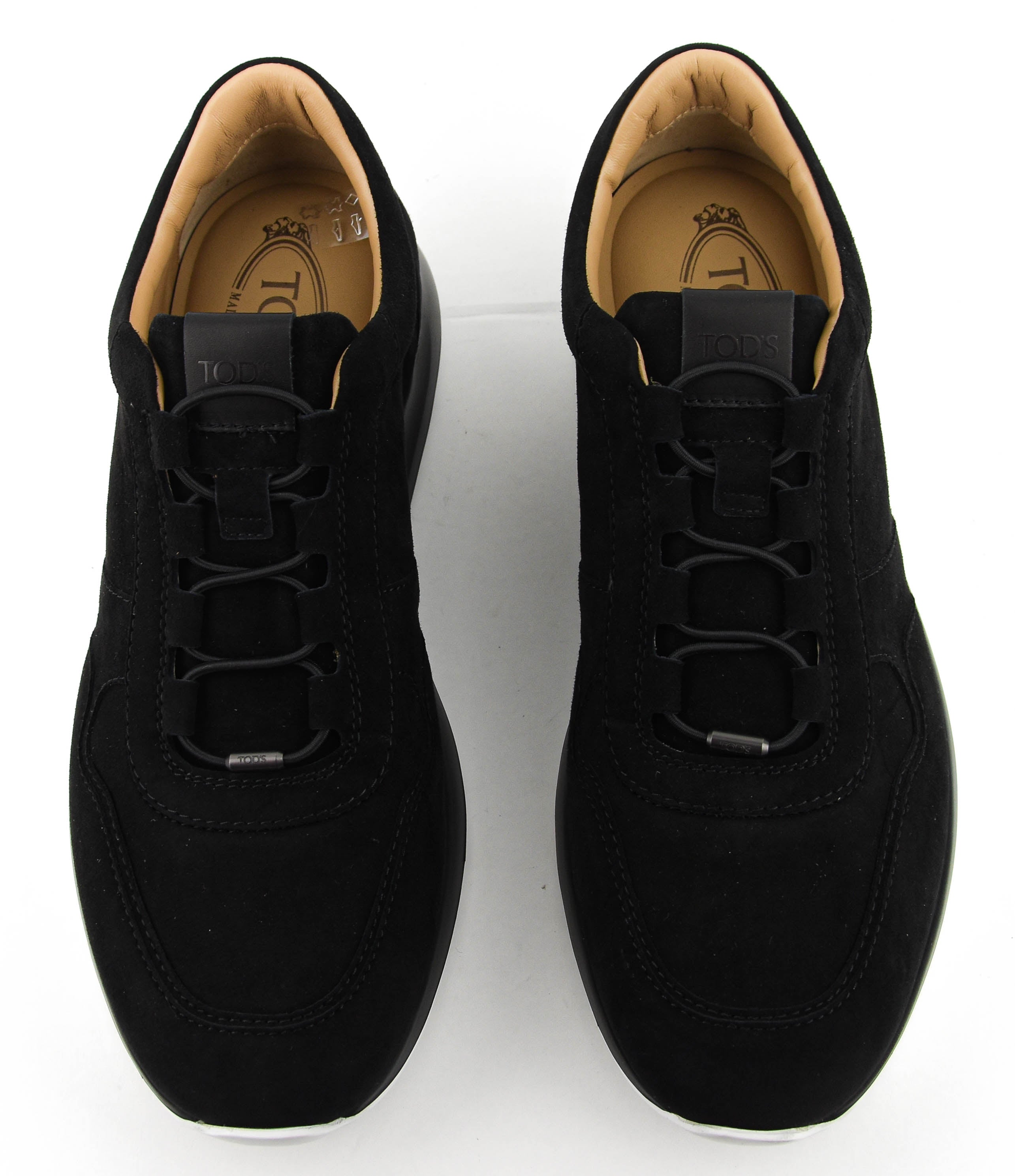 TOD'S RED DOT SNEAKER PASHMY SUEDE BLACK
