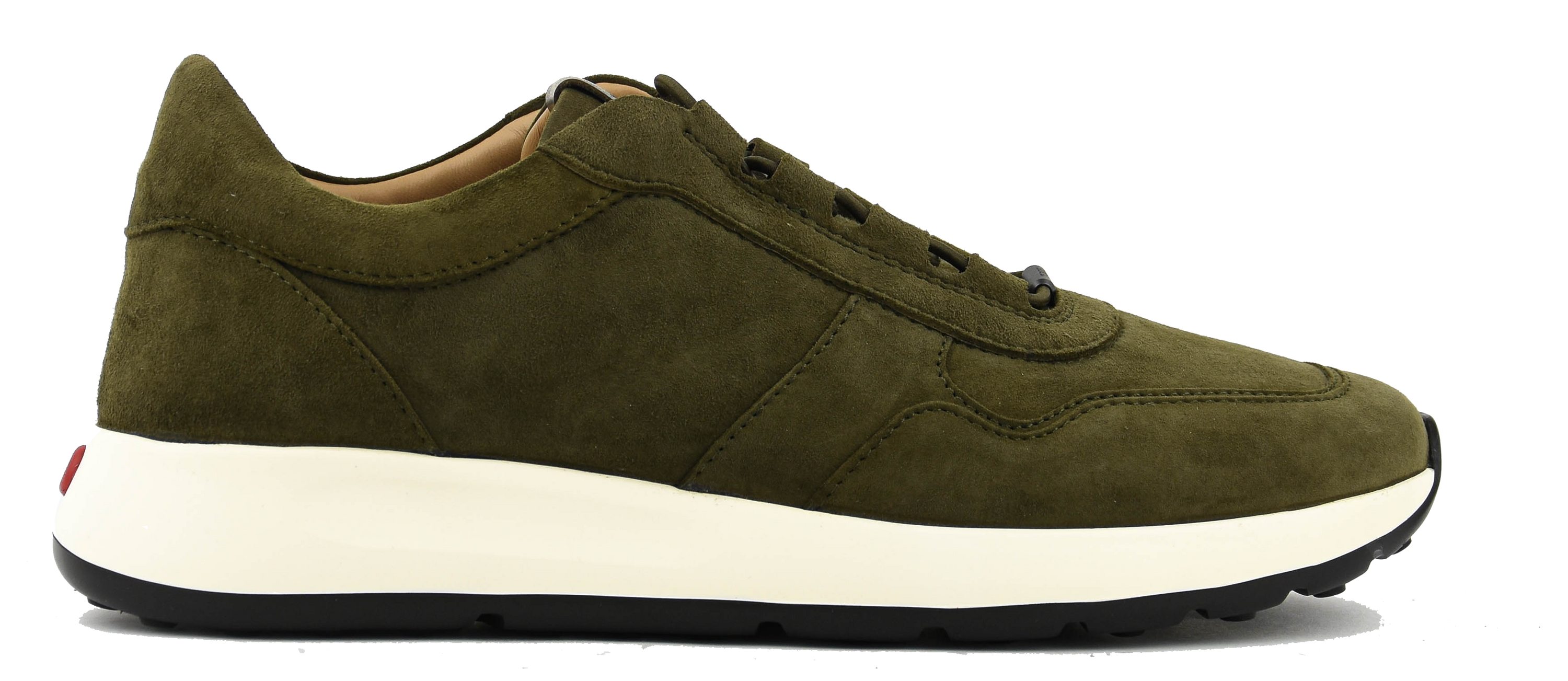 TOD'S  RED DOT SNEAKER PASHMY SUEDE GREEN