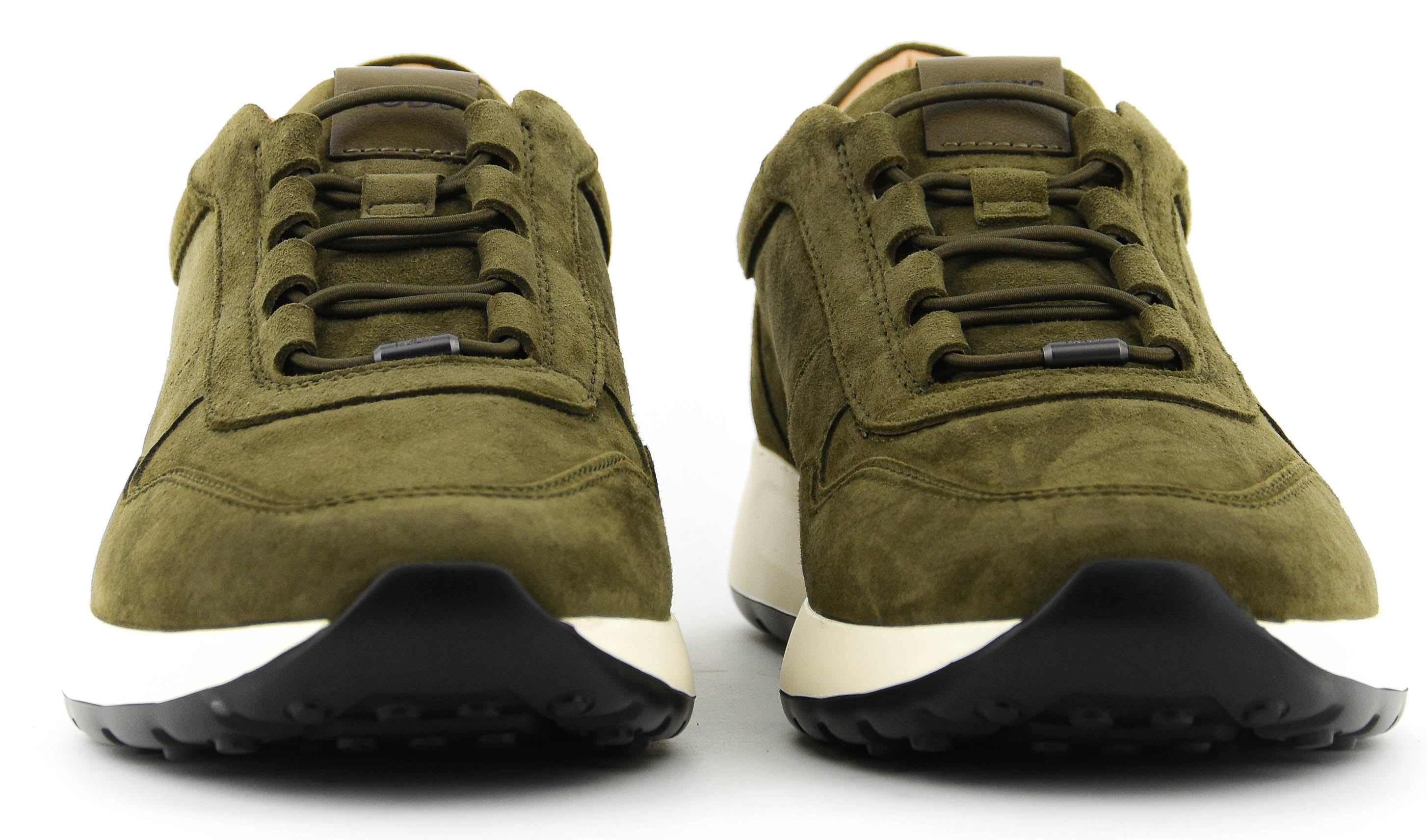 TOD'S  RED DOT SNEAKER PASHMY SUEDE GREEN