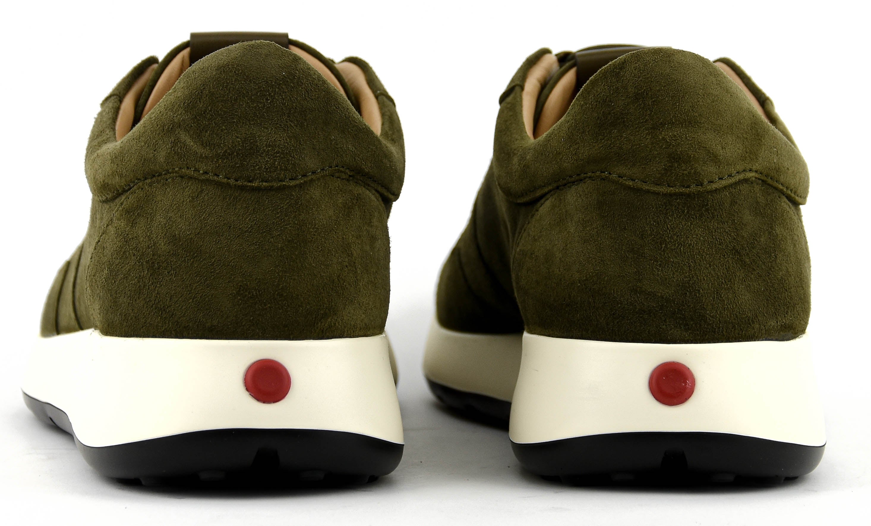 TOD'S  RED DOT SNEAKER PASHMY SUEDE GREEN