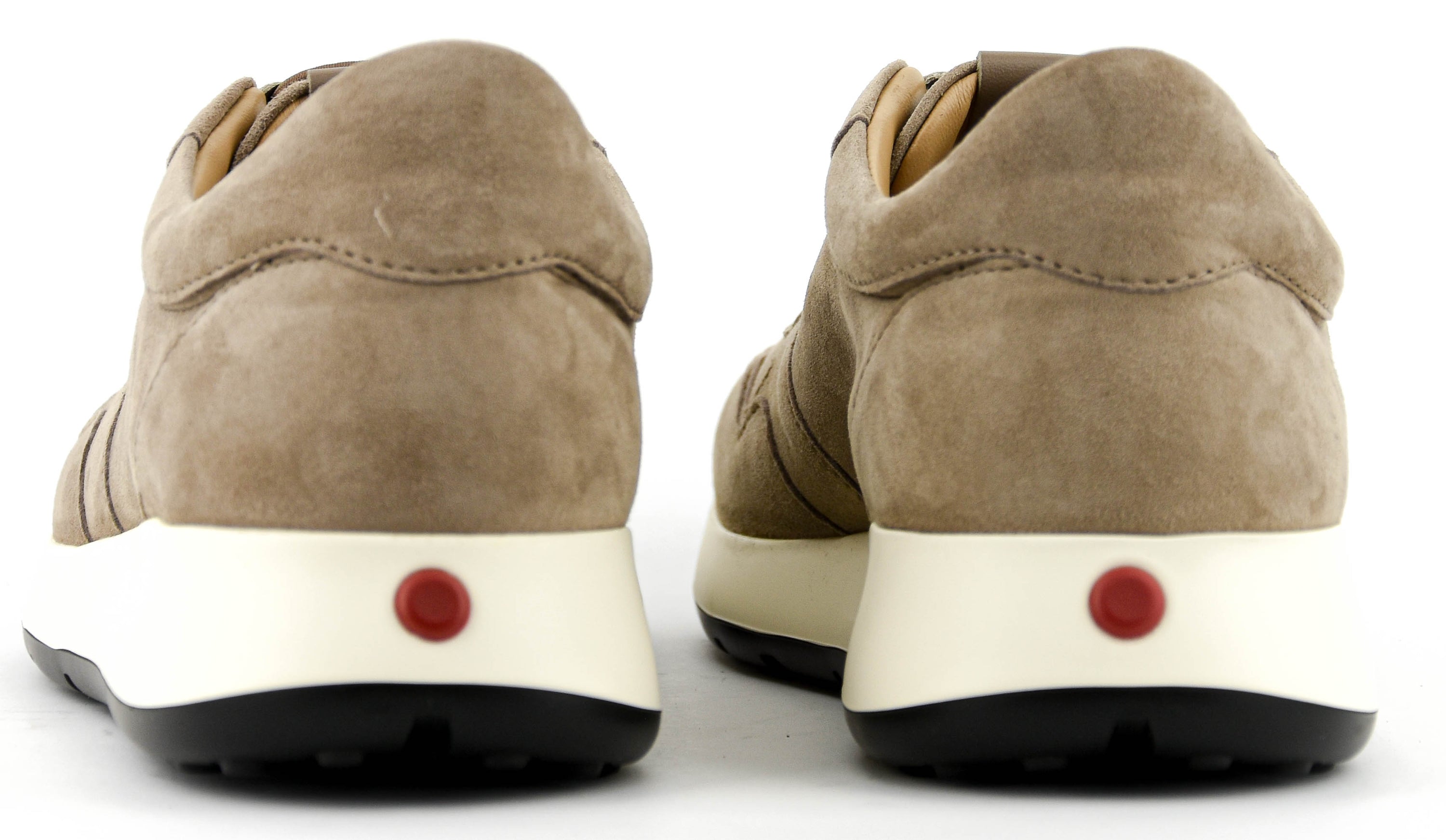 TOD'S  RED DOT SNEAKER PASHMY SUEDE TAUPE