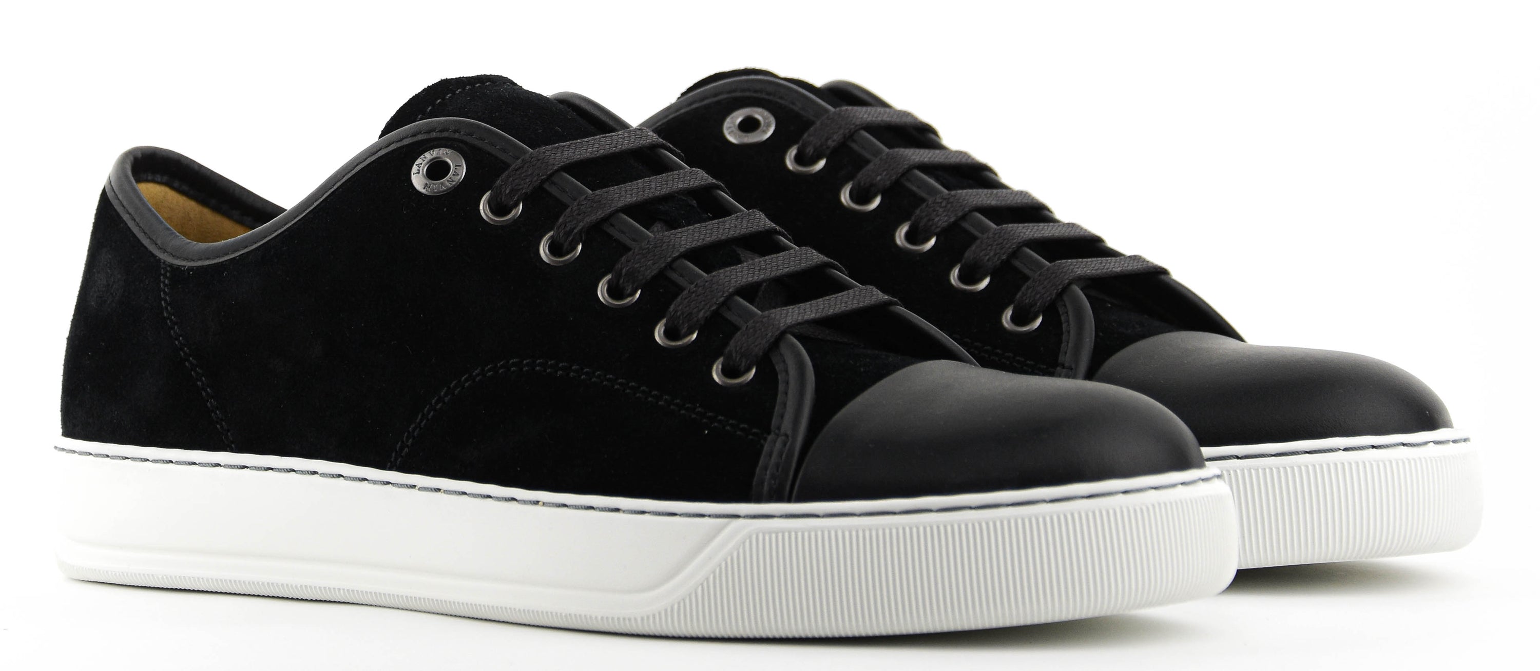 LANVIN CLASSIC TOECAP BLACK SUEDE/LEATHER