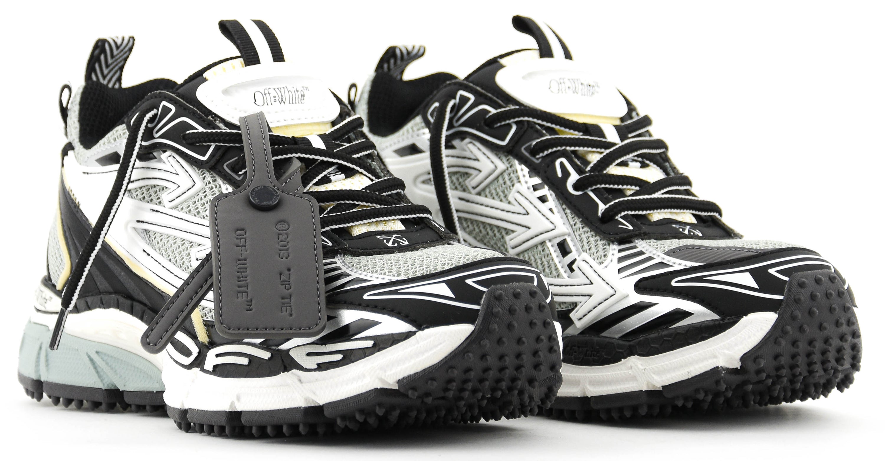 OFFWHITE BE RIGHT BACK LIGHT GREY BLACK